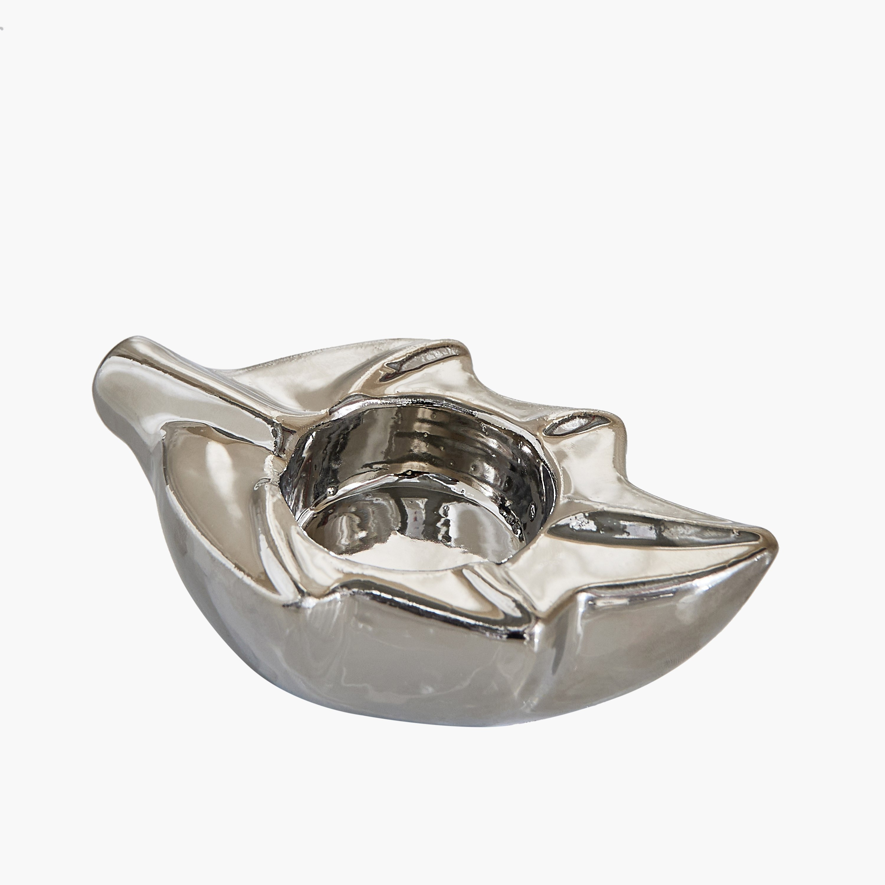 حامل شموع صغيرة سيراميك ورقة شجر من سانسا ديوك - 11.5x7.5x3.5 سم-hbxlivingroom-decorandaccessories-candleholders-image-5