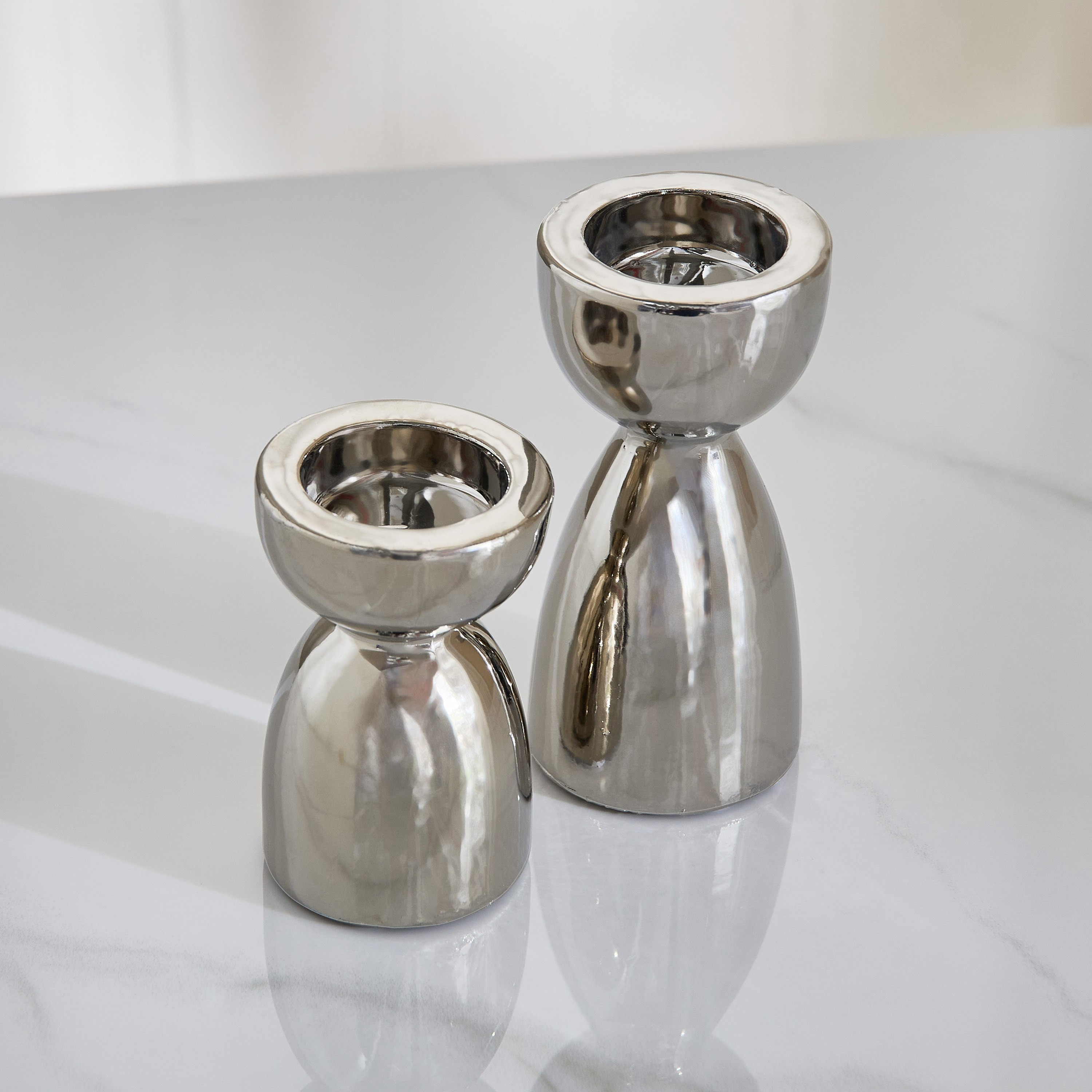 طقم حوامل شموع سيراميك قطعتين من سانسا ديوك-hbxlivingroom-decorandaccessories-candleholders-image-2