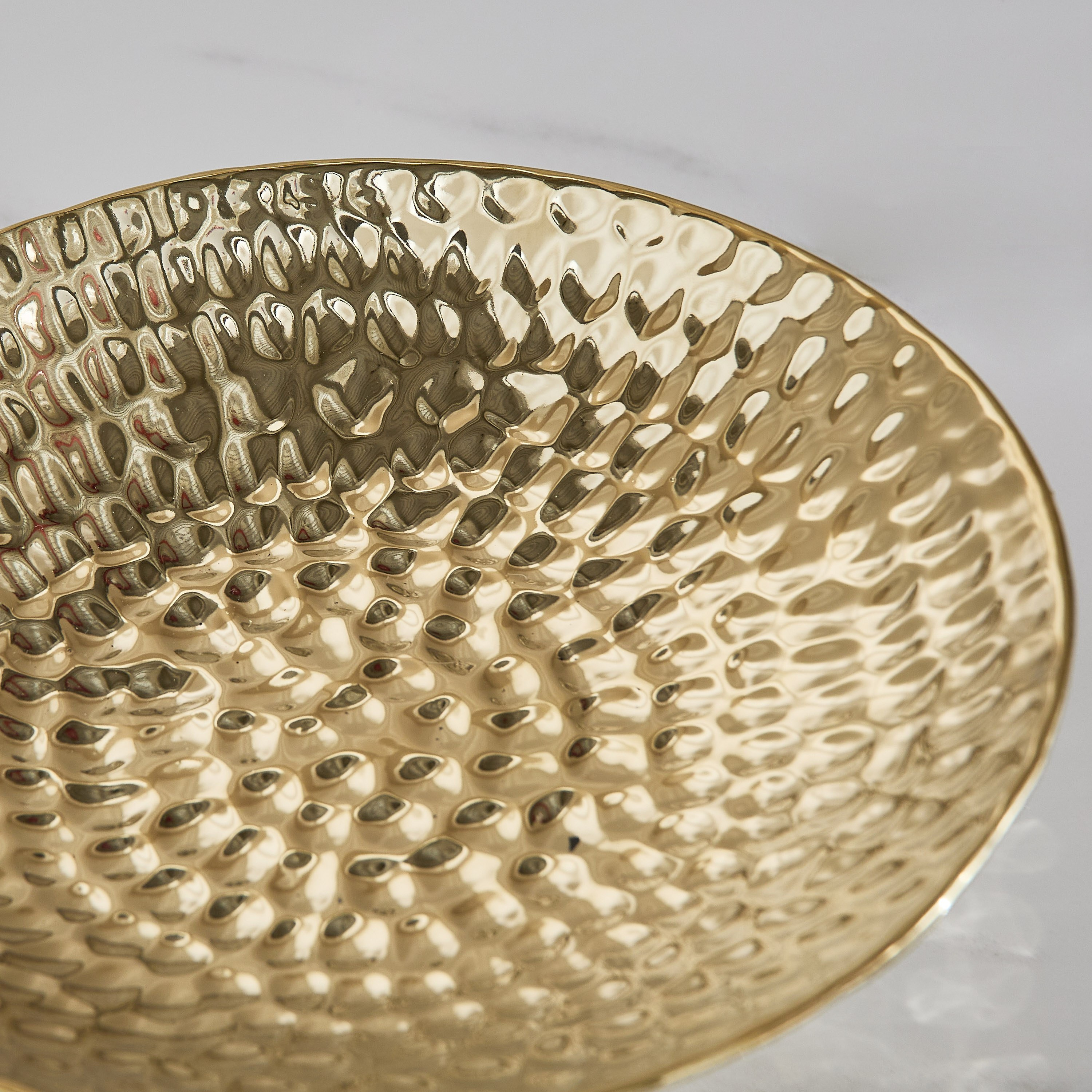 Sansa Duke Ceramic Hammered Finish Decorative Bowl with Stand - 25x25x9 cm-PROMO_HB_AE_B1G1_250925-image-3