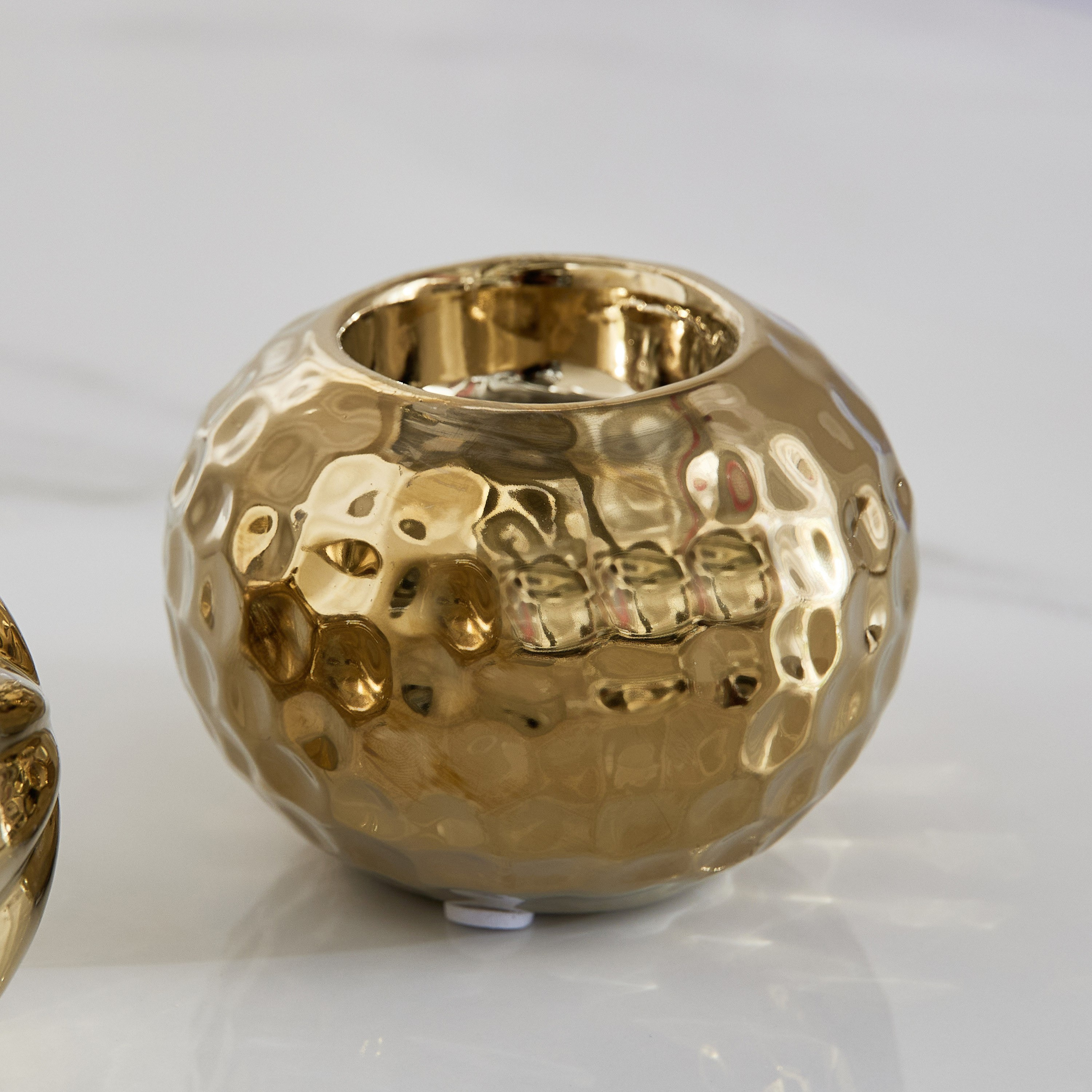 Sansa Duke 3-Piece Ceramic Ball Candleholder Set - 9x9x7 cm-hbxlivingroom-decorandaccessories-candleholders-image-5