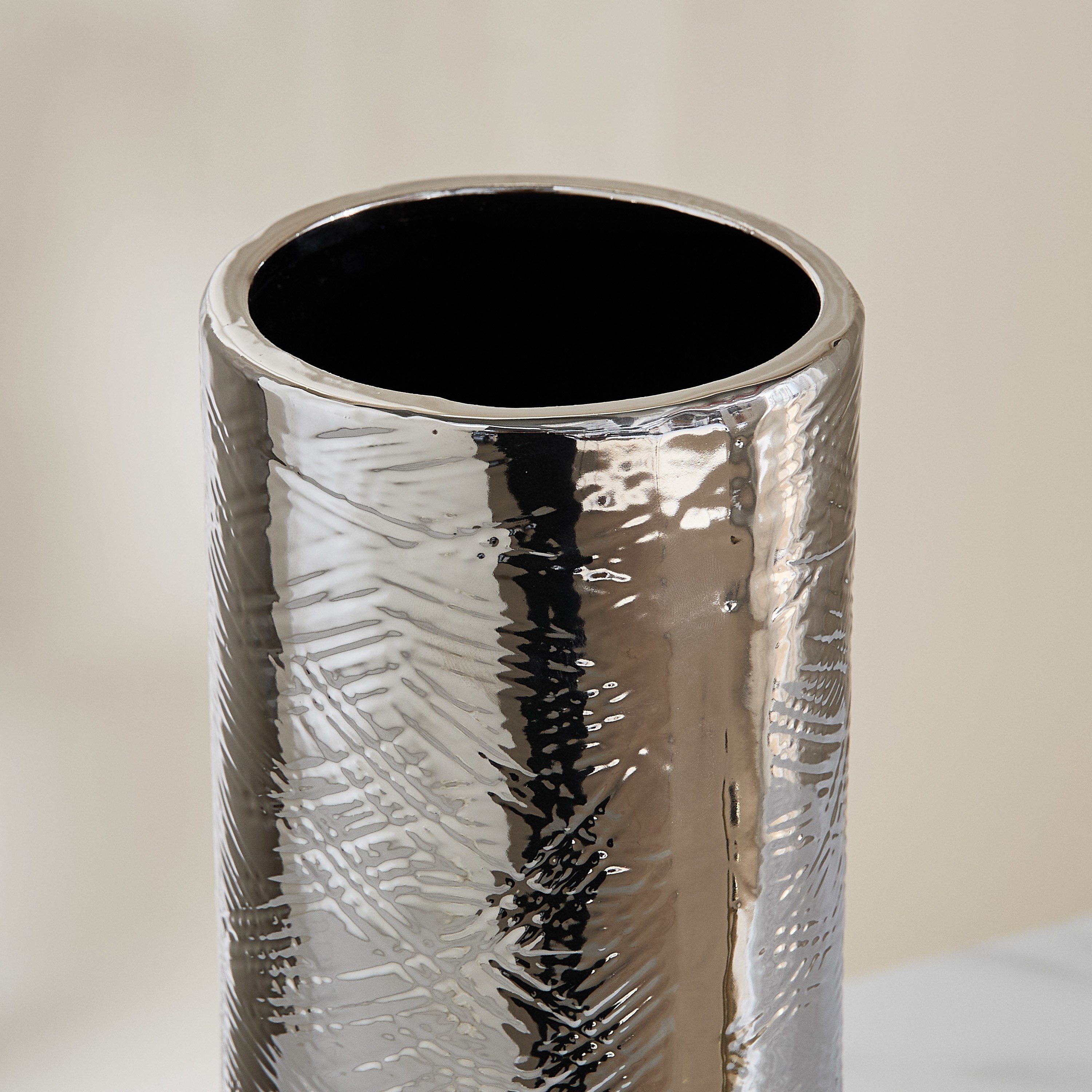مزهرية سيراميك بارزة الملمس من سانسا ديوك - 12.5x12.5x39 سم-hbxbedroom-decorandaccessories-vases-image-3