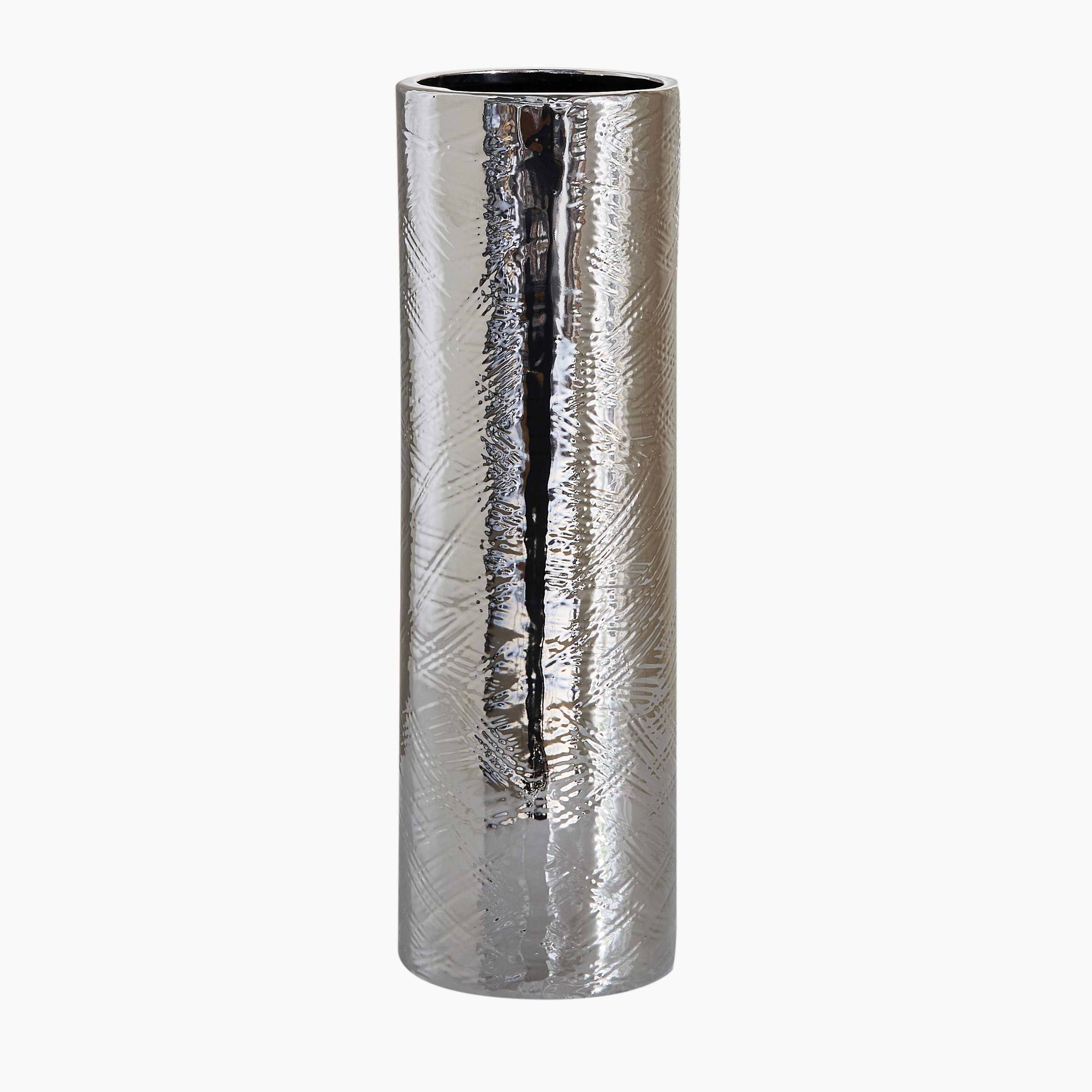 مزهرية سيراميك بارزة الملمس من سانسا ديوك - 12.5x12.5x39 سم-hbxbedroom-decorandaccessories-vases-image-5
