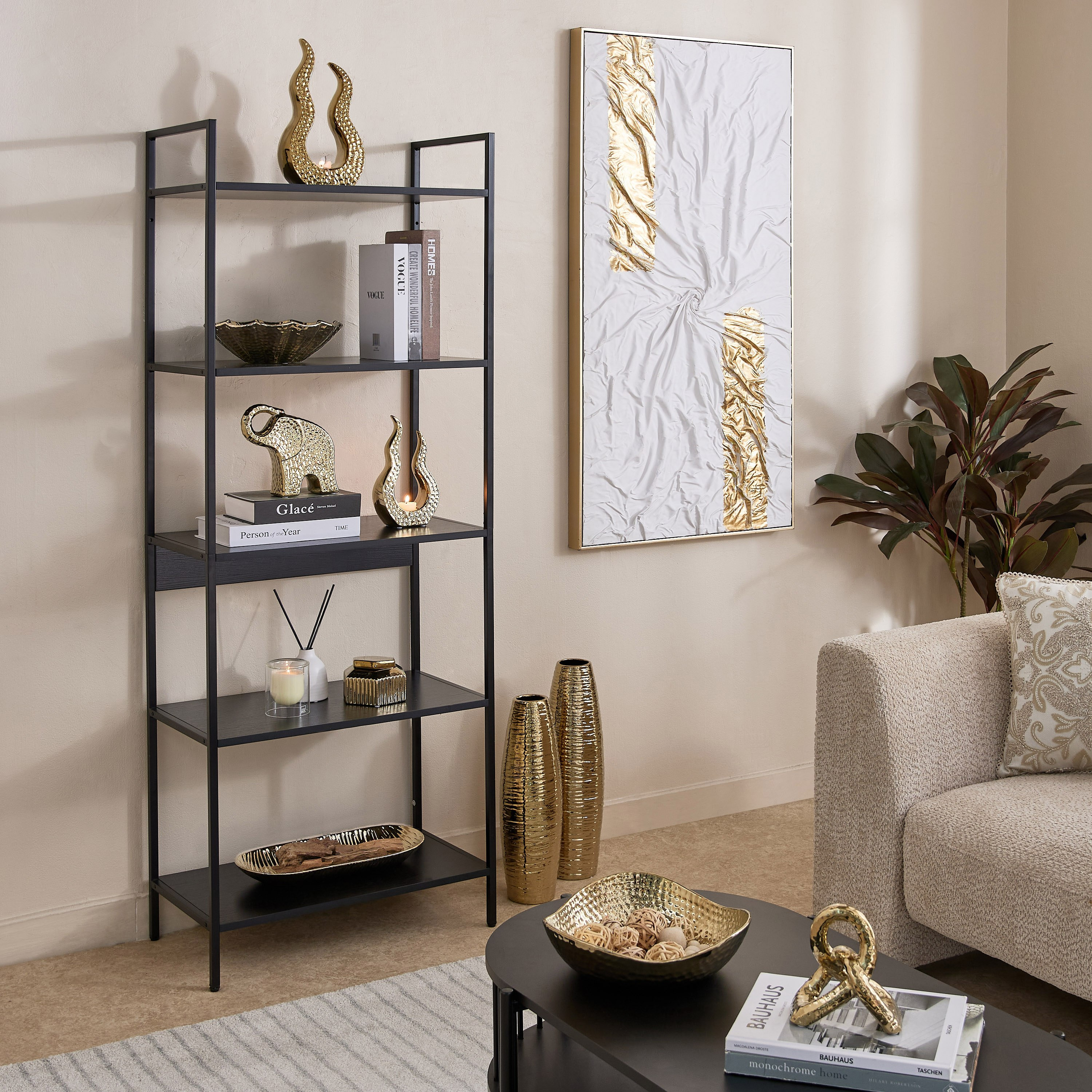 مزهرية سيراميك بارزة الملمس من سانسا ديوك - 14x14x49 سم-hbxbedroom-decorandaccessories-vases-image-4