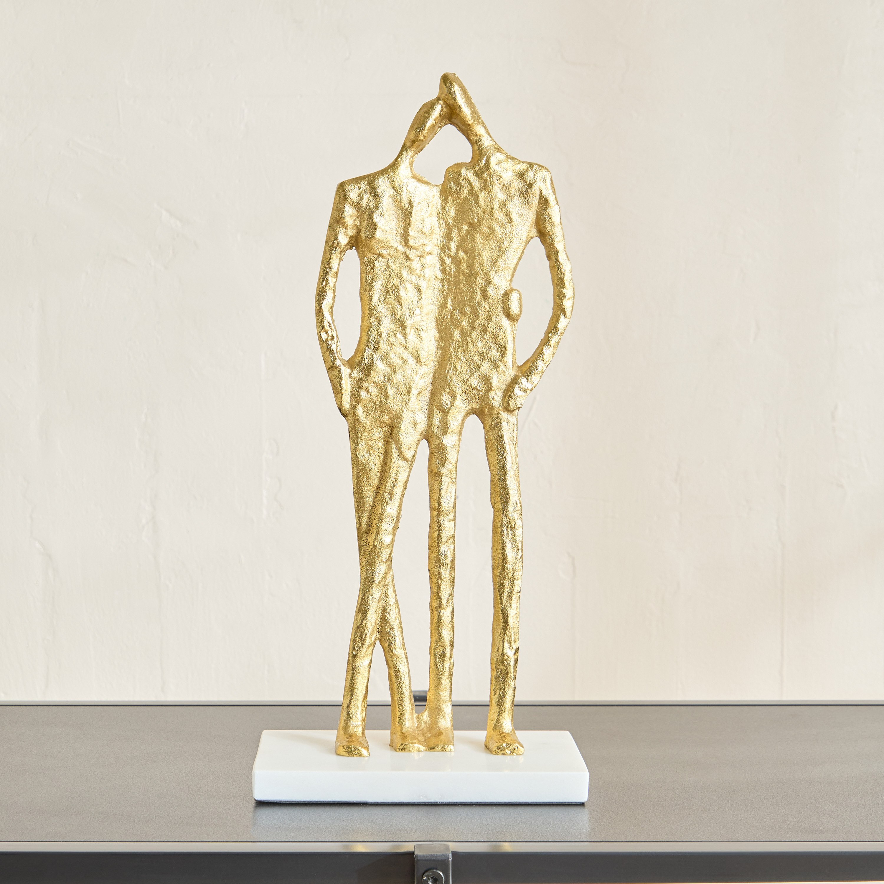 زينة ديكور ألمونيوم بتصميم عائلة بقاعدة رخامية من ستافورد ليف - 18×10×42 سم-hbxhomeware-homedecor-figurinesandornaments-image-5
