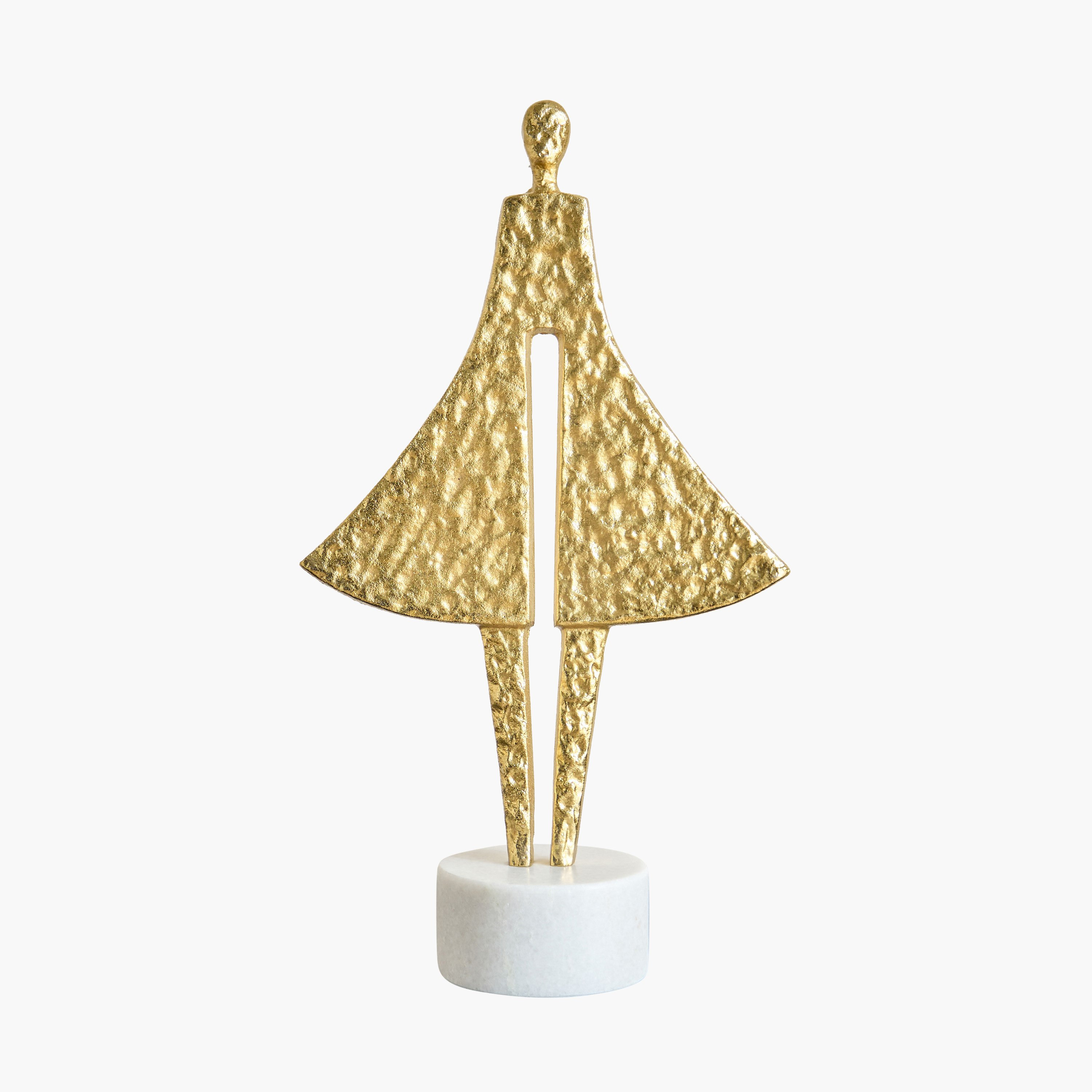 تمثال سيدة ألومنيوم بقاعدة رخام من ستافورد ليف - 23.5x10x41 سم-hbxhomeware-homedecor-figurinesandornaments-image-5