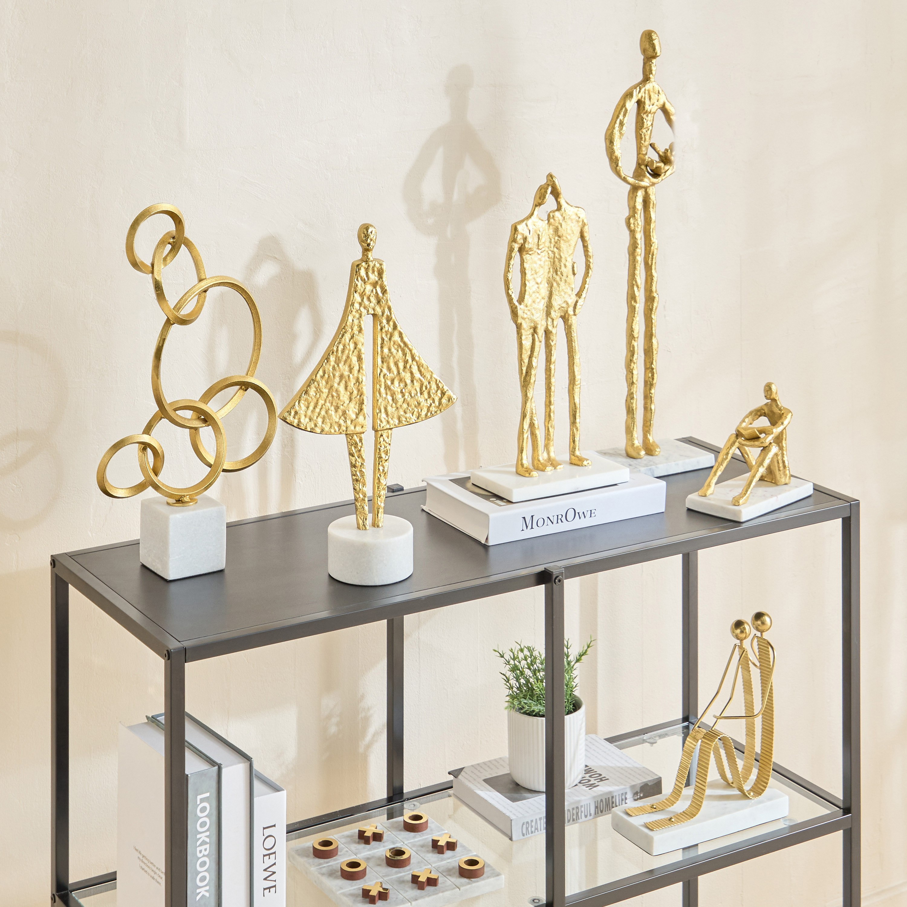 زينة ديكور لعبة إكس-أو ديكور بقاعدة رخامية من ستافورد ليف - 15×15×2.5 سم-hbxhomeware-homedecor-figurinesandornaments-image-3