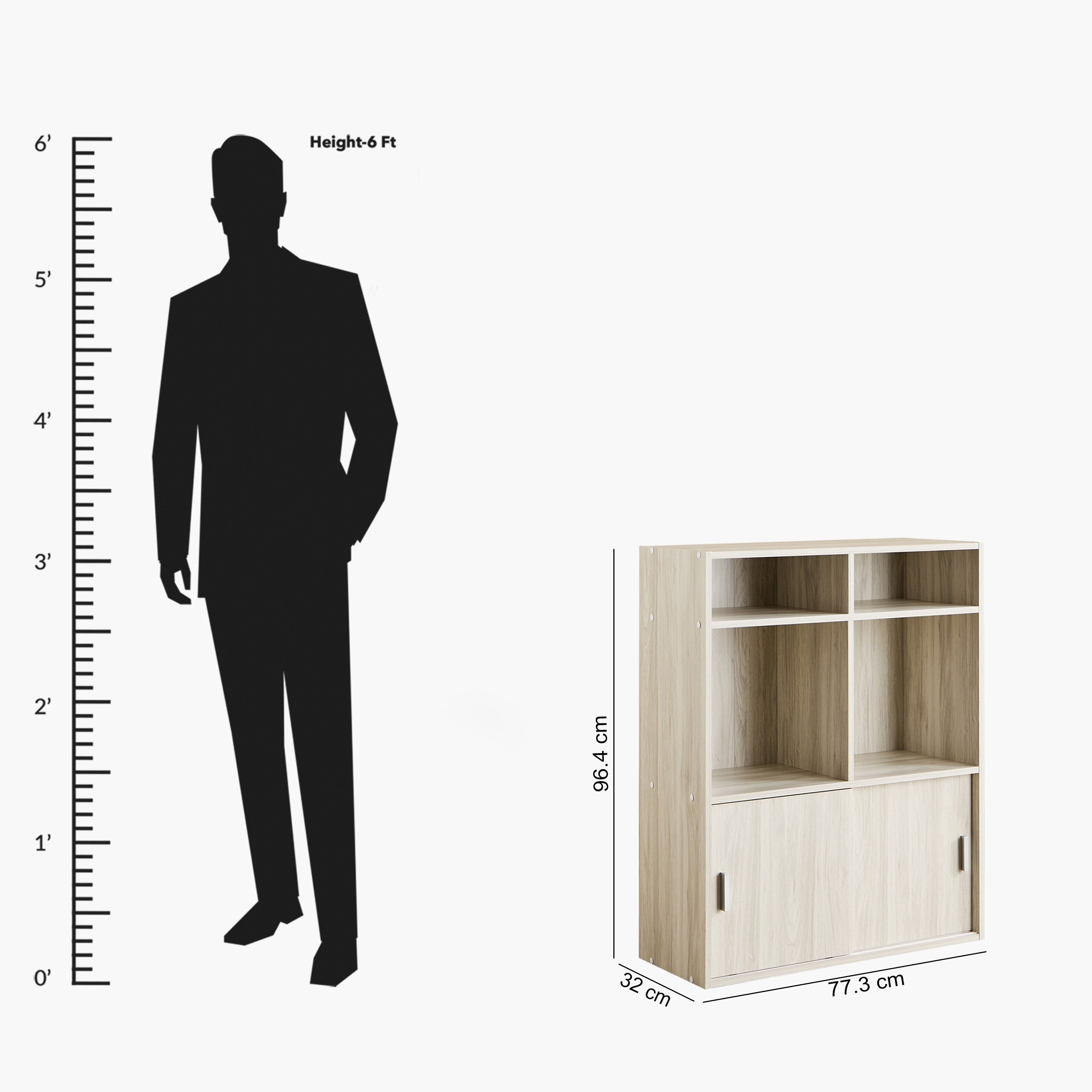 Libra 2-Door Sliding Multipurpose Cabinet with 2 Shelves-hbxfurniture-diningroom-buffetsandsideboards-image-14