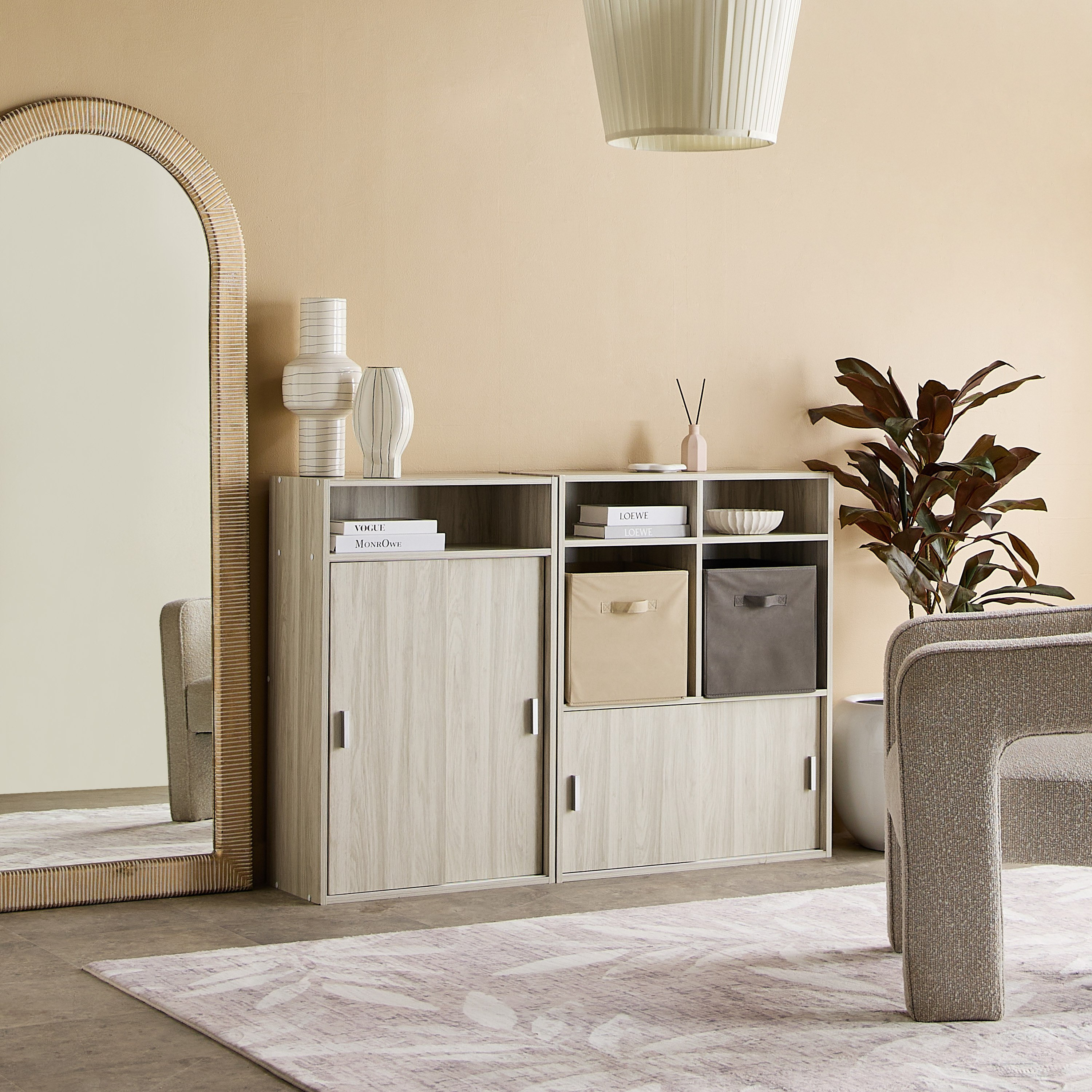 Libra 2-Door Sliding Multipurpose Cabinet with 2 Shelves-hbxfurniture-diningroom-buffetsandsideboards-image-8