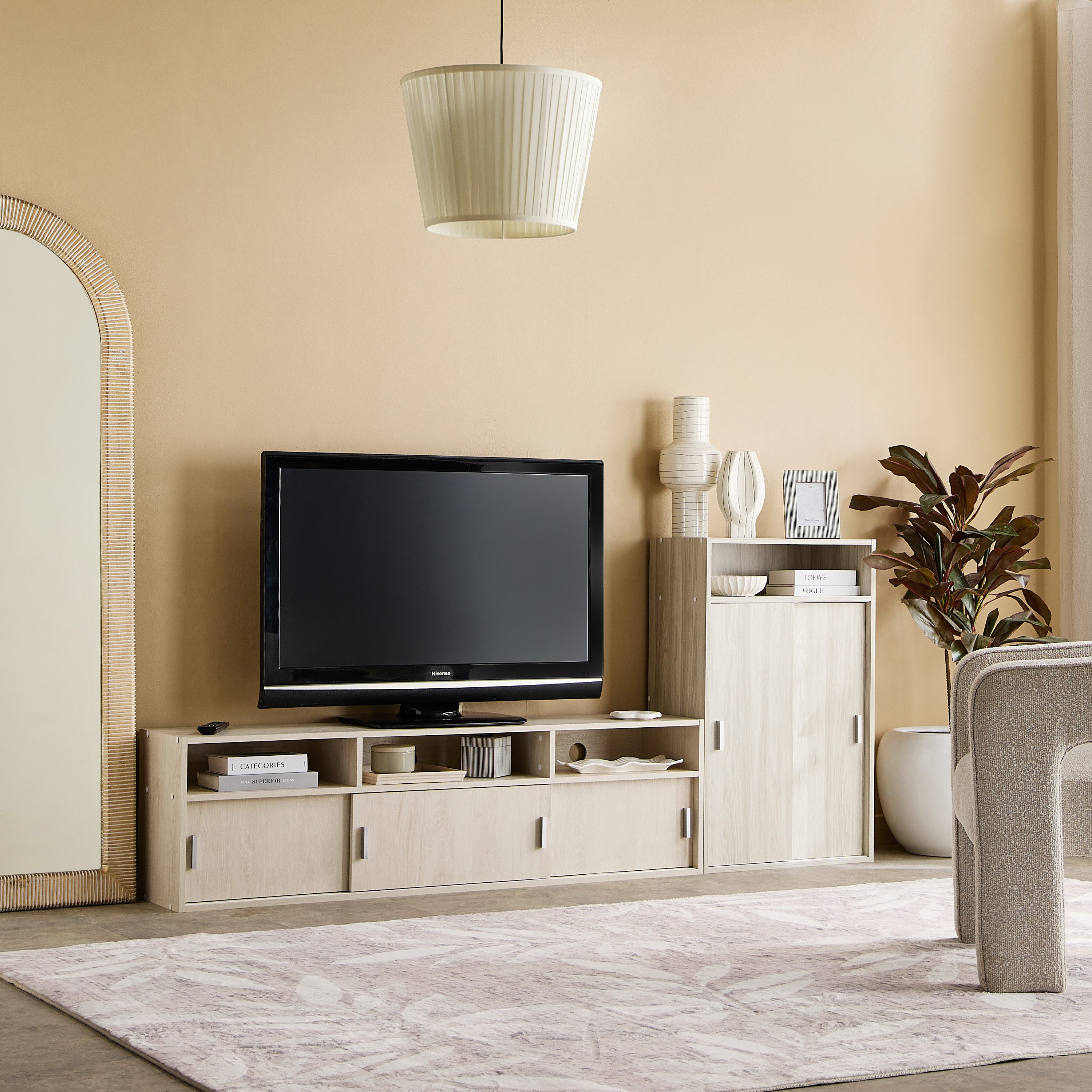 Libra 2-Door Sliding Multipurpose Cabinet with 2 Shelves-hbxfurniture-diningroom-buffetsandsideboards-image-9