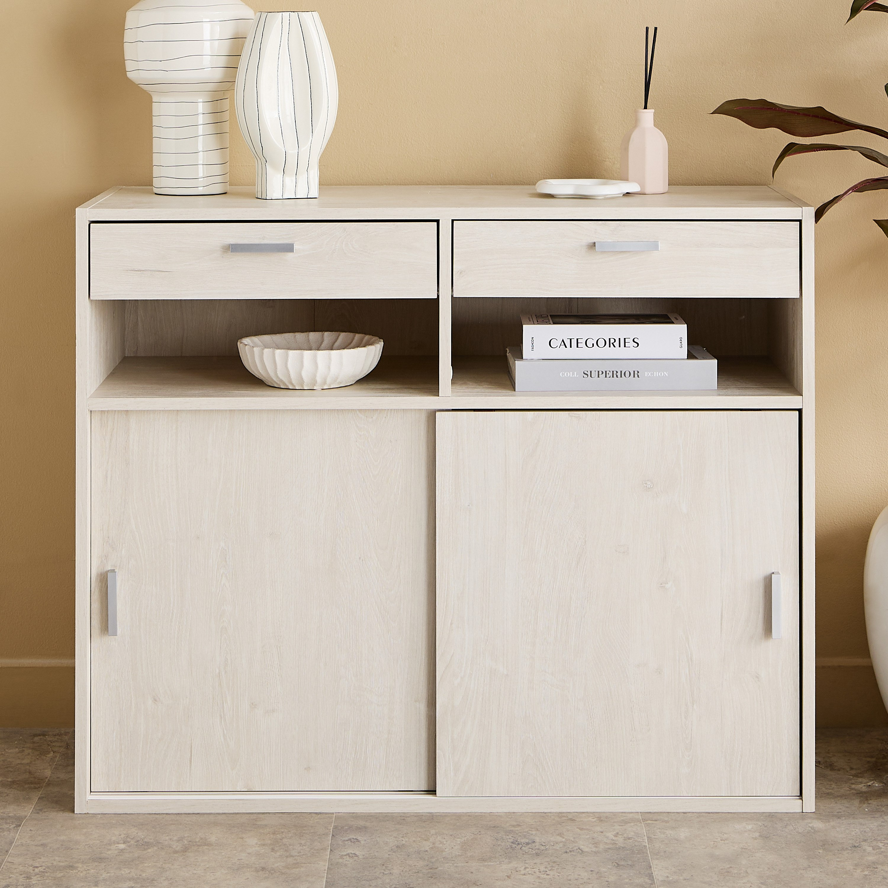 خزانة جانبية بدرجين وبابين انزلاقيين من ليبرا-hbxfurniture-diningroom-buffetsandsideboards-image-2