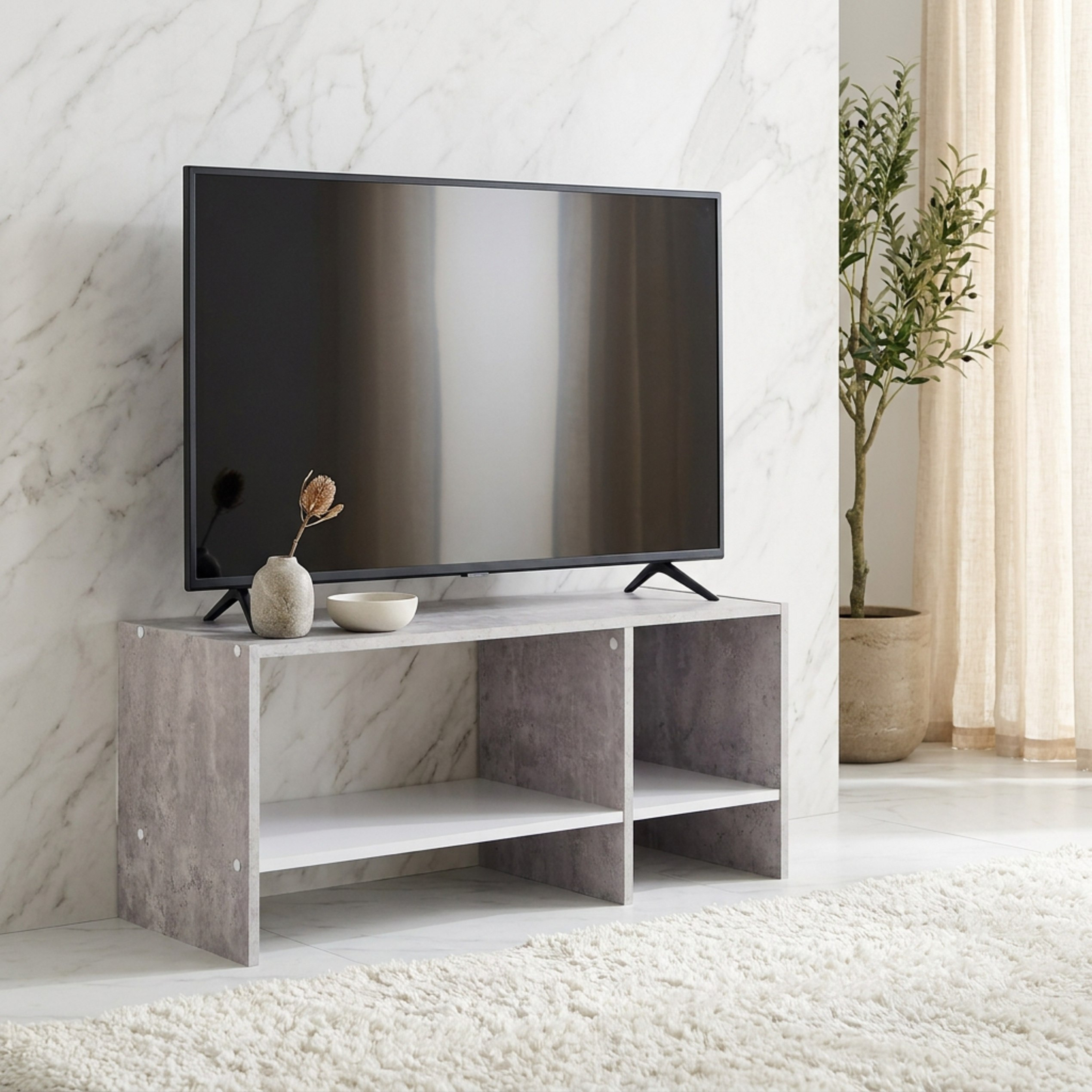 Bruno Patara 2-Shelf Low TV Unit for TVs up to 40 inches-hbxlivingroom-mediaunitsandstorage-tvunits-image-1
