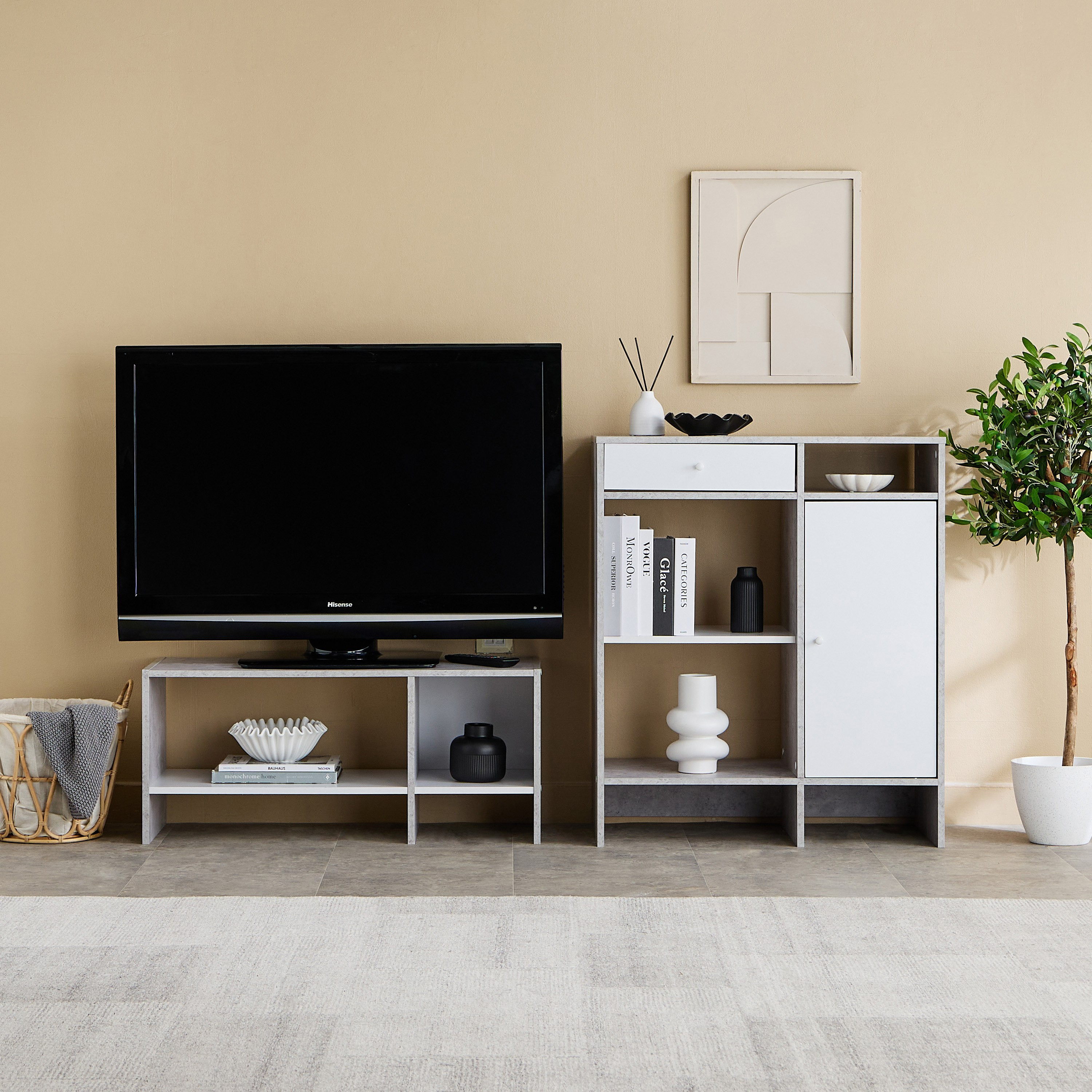 Bruno Patara 2-Shelf Low TV Unit for TVs up to 40 inches-hbxlivingroom-mediaunitsandstorage-tvunits-image-6
