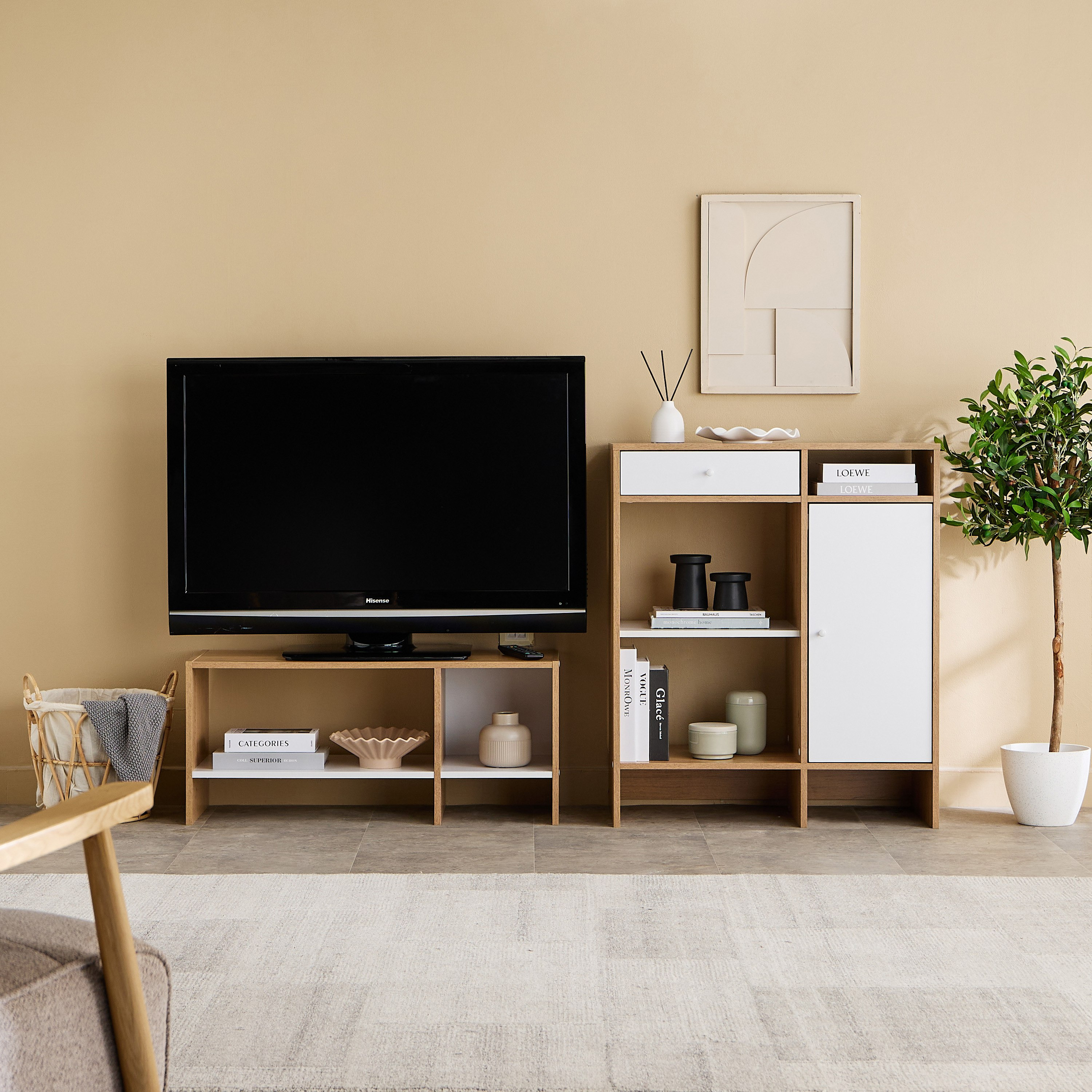 Bruno Alford 2-Shelf Low TV Unit for TVs up to 40 inches-hbxlivingroom-mediaunitsandstorage-tvunits-image-6
