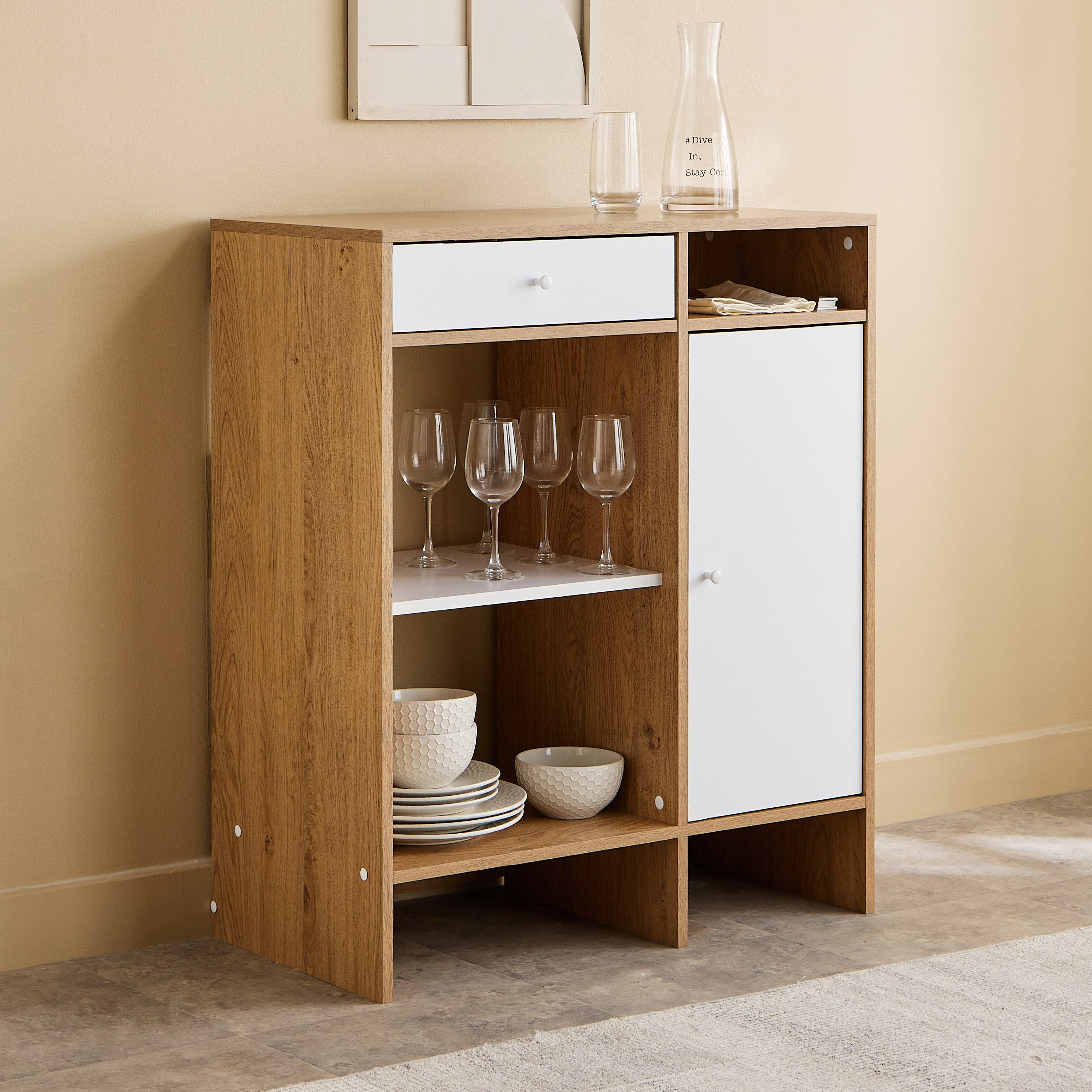 Bruno Alford 1-Door Multipurpose Cabinet with 1 Drawer-hbxfurniture-diningroom-buffetsandsideboards-image-2
