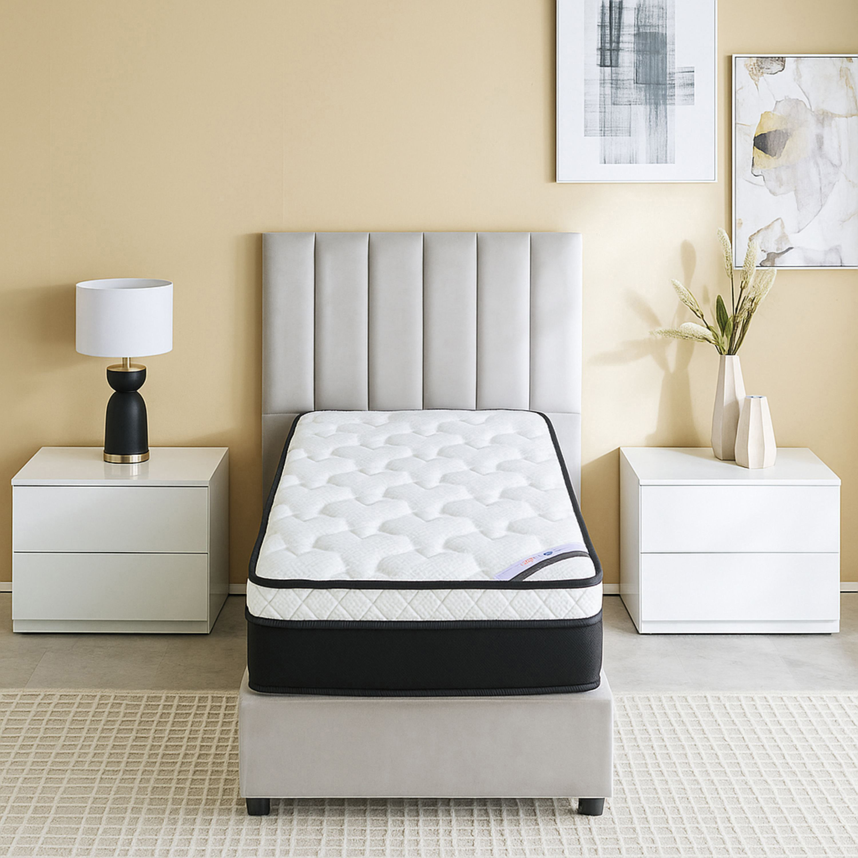iNew Repose Box Top Bonnell Spring Twin Mattress - 120x200x24 cm-hbxfurniture-mattresses-twin-image-2