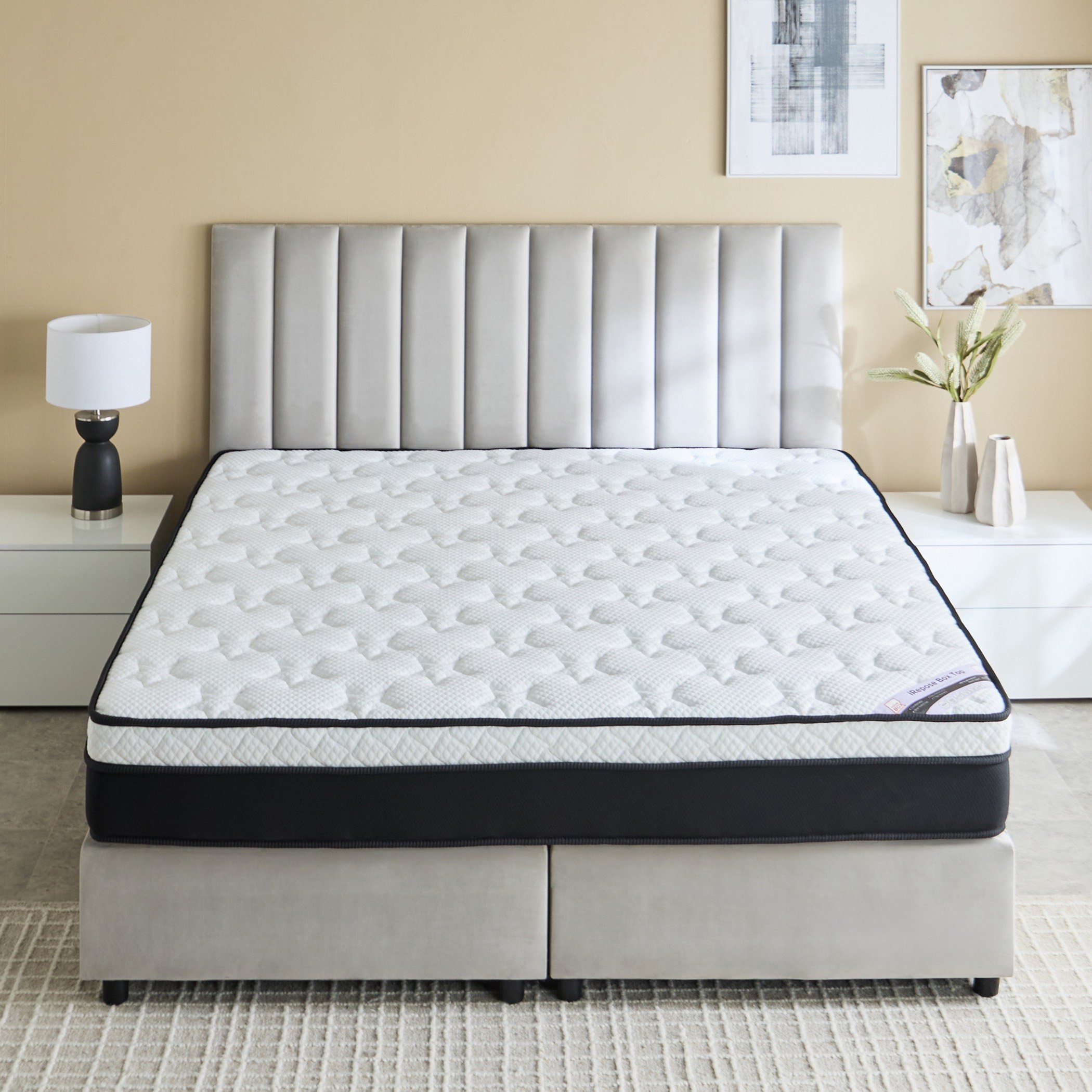 iNew Repose Box Top Bonnell Spring Queen Mattress - 160x200x24 cm-PROMO_HB_KSA_HBX10_190925-image-2