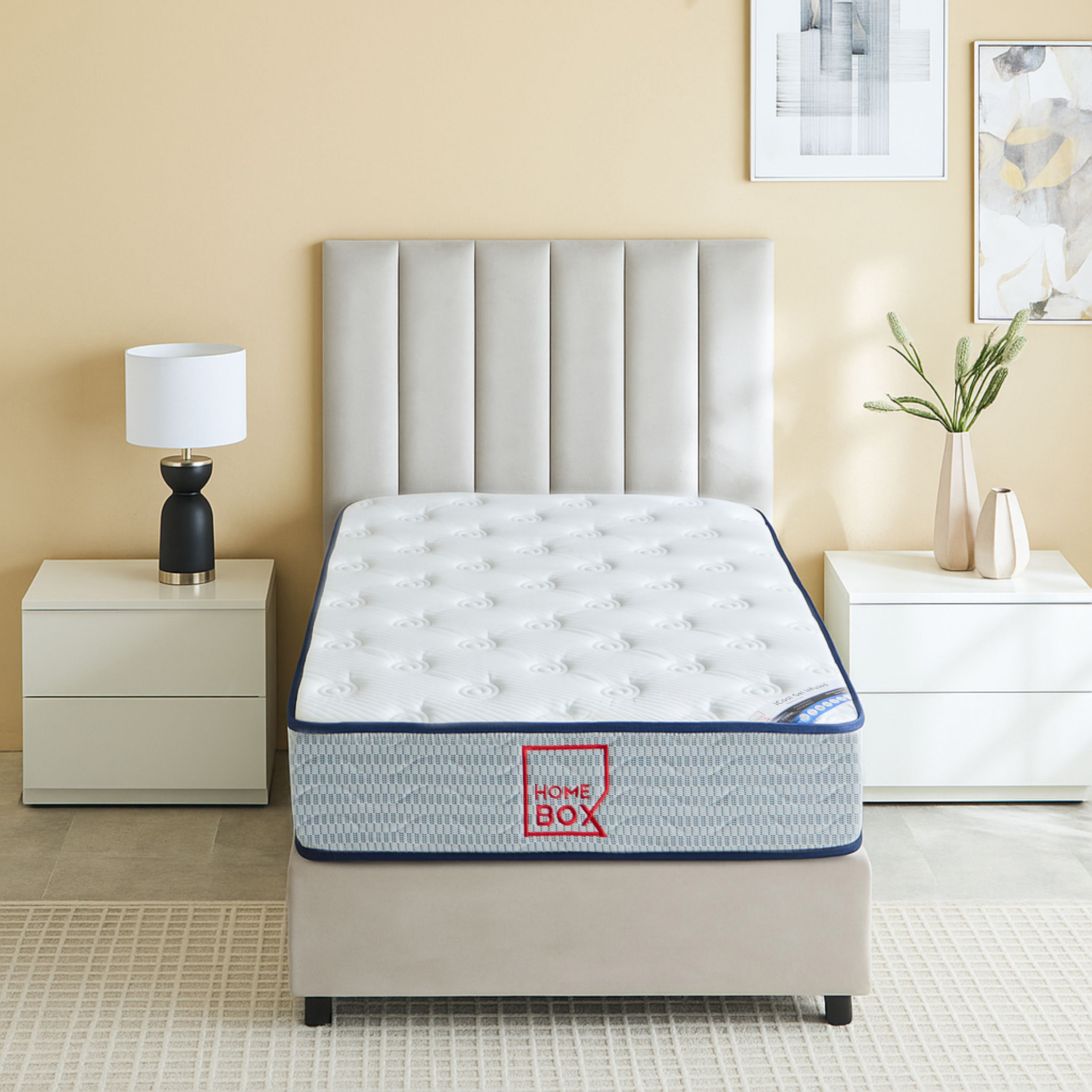 iNew Cool Gel Infused Memory Foam Pocket Spring Single Mattress - 90x190x25 cm-PROMO_HB_KSA_HBX10_190925-image-2