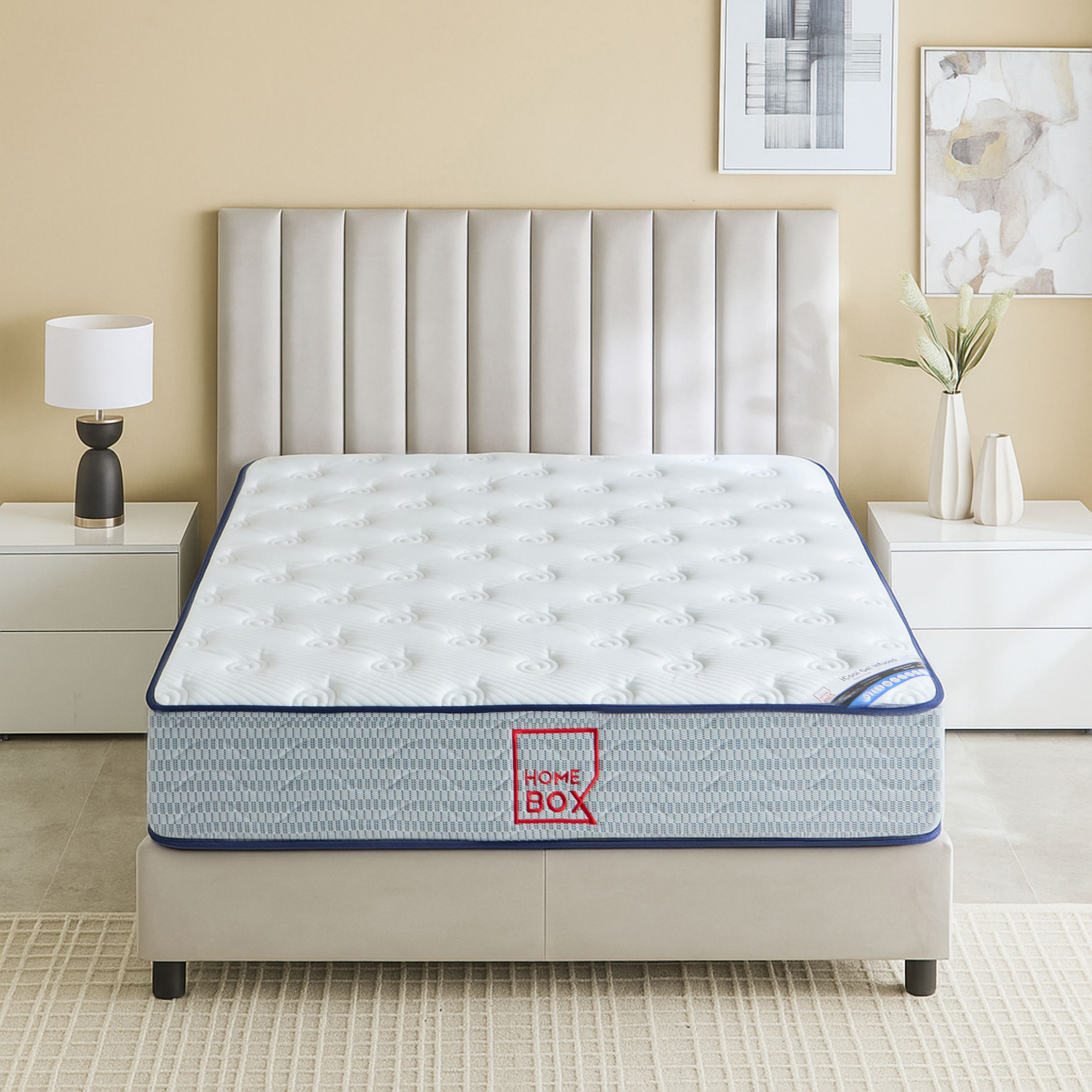 iNew Cool Gel infused Memory Foam Pocket Spring Queen Mattress - 150x200x25 cm-PROMO_HB_KSA_HBX10_190925-image-2