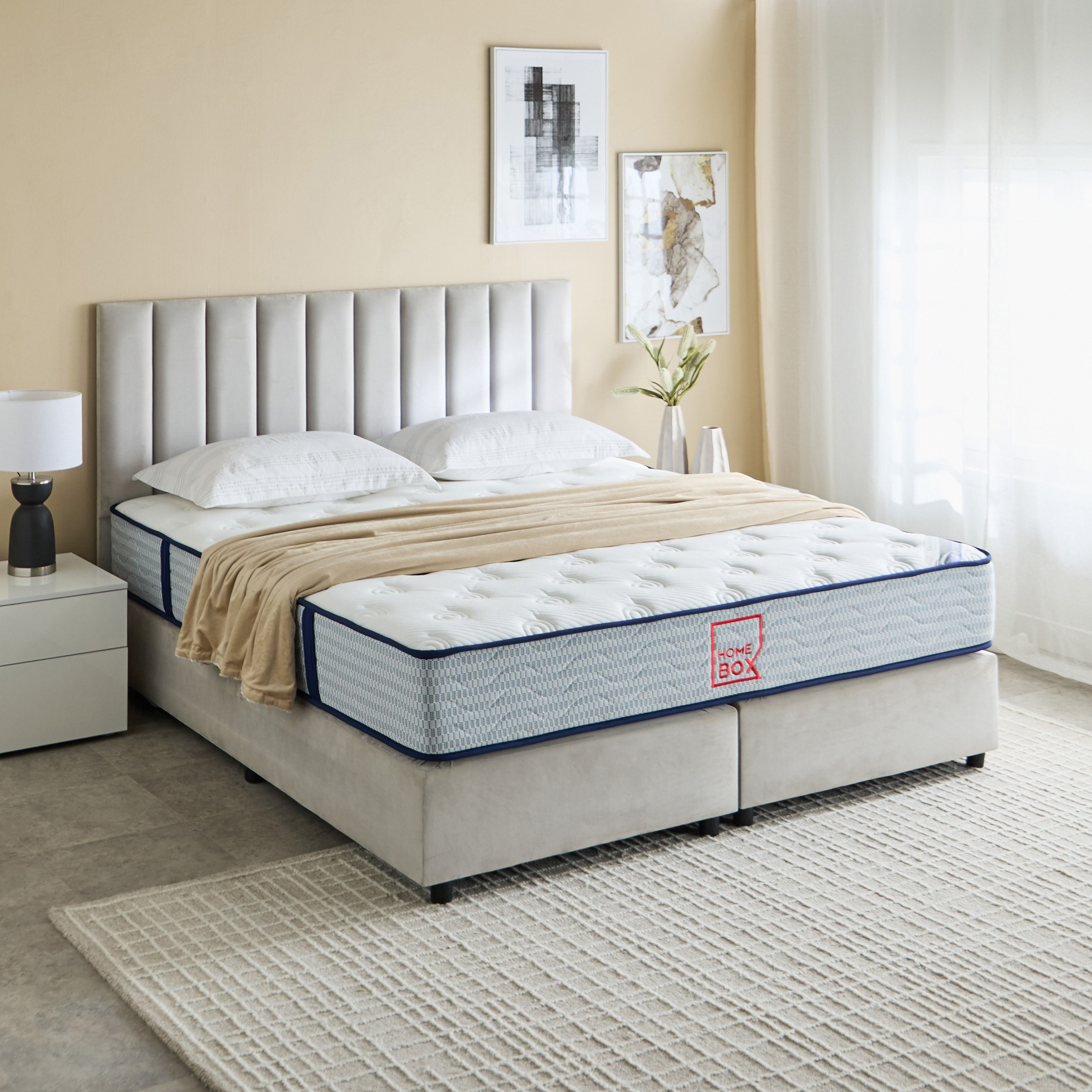 iCool Gel Infused Memory Foam Pocket Spring King Mattress - 180x200x25 cm-hbxfurniture-mattresses-king-image-8