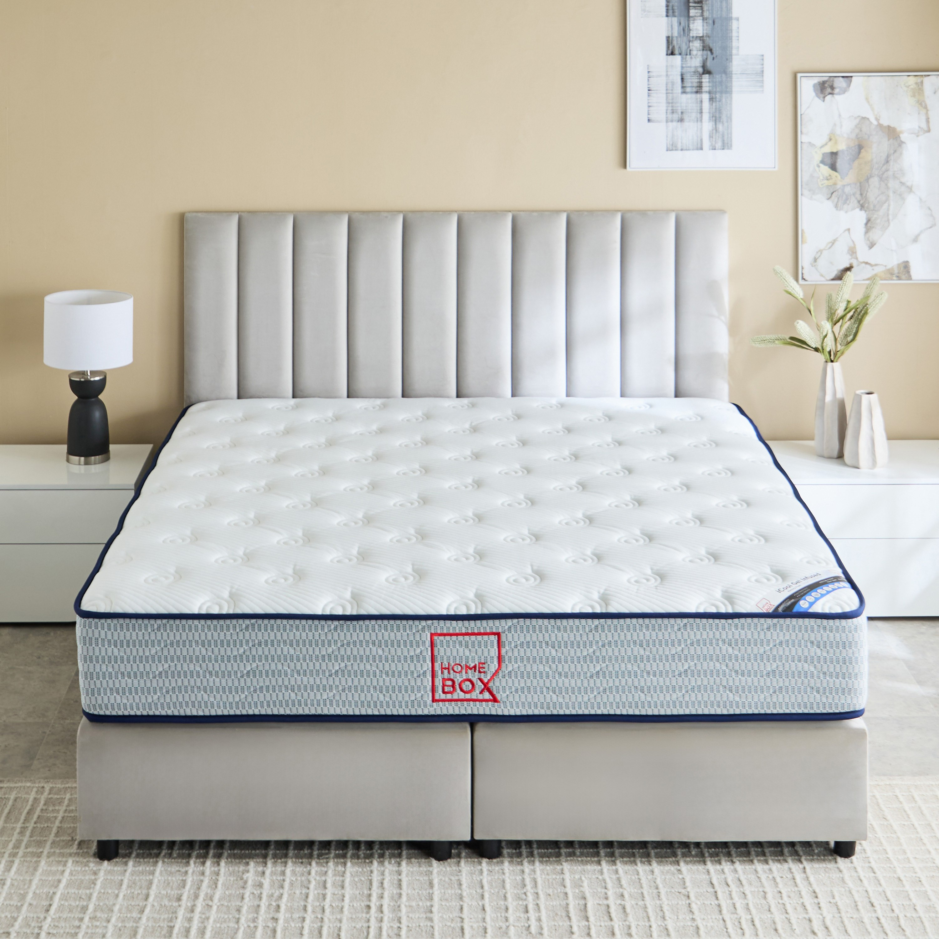 iNew Cool Gel Infused Memory Foam Pocket Spring Super King Mattress - 200x200x25 cm-PROMO_HB_KSA_HBX10_190925-image-2