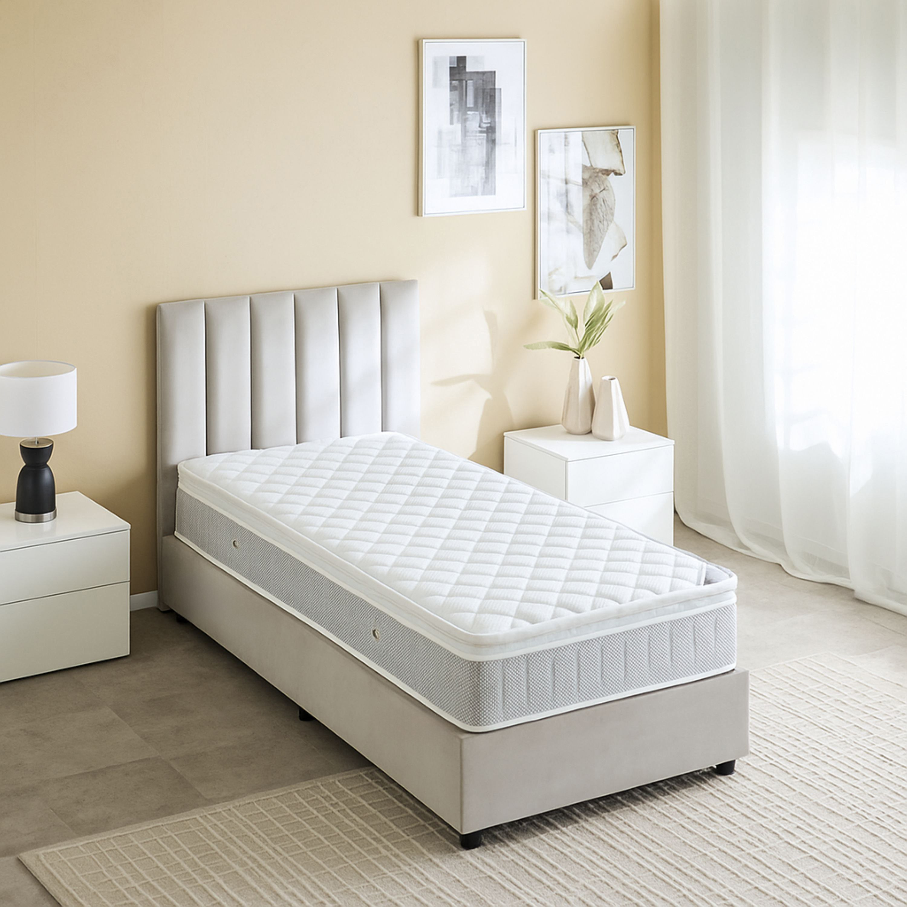 iGrandeur Rest Pillow Top Spring Twin Mattress - 120x200x30 cm-hbxfurniture-mattresses-twin-image-3