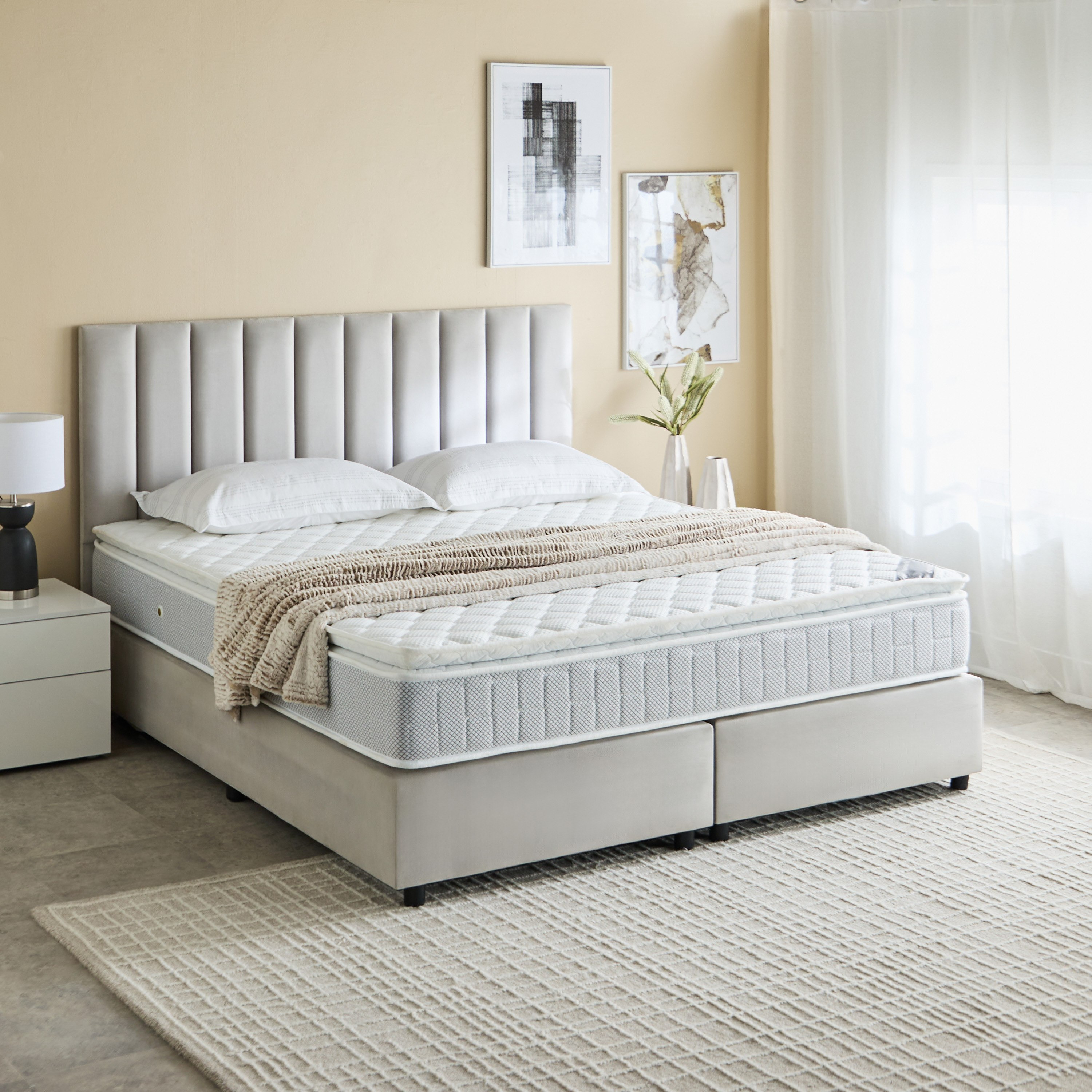 iGrandeur Rest Pillow Top Spring Queen Mattress - 160x200x30 cm-PROMO_HB_KSA_HBX10_190925-image-8
