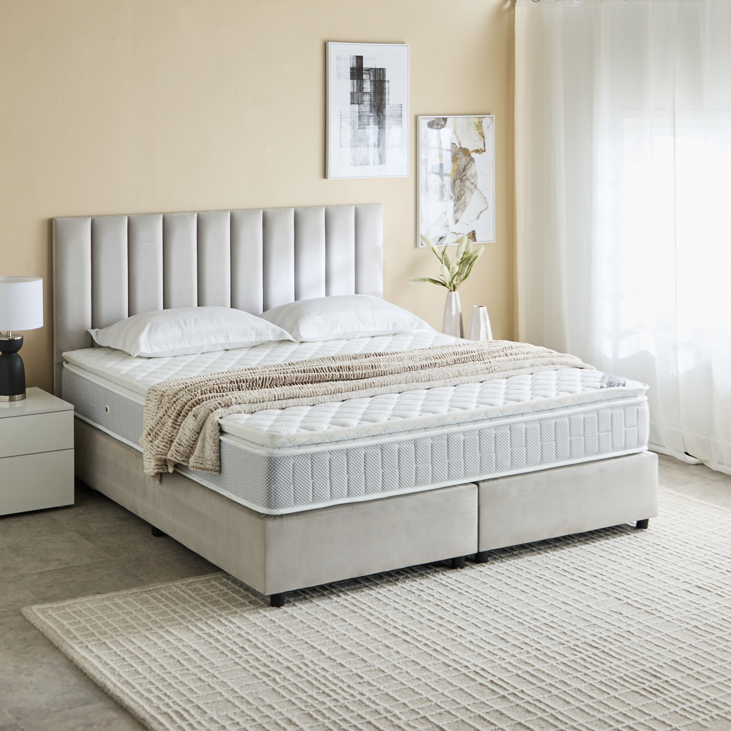 مرتبة كينج بنوابض وسطح وسادة من آي جراندور ريست - 180x200x30 سم-hbxfurniture-mattresses-king-image-8