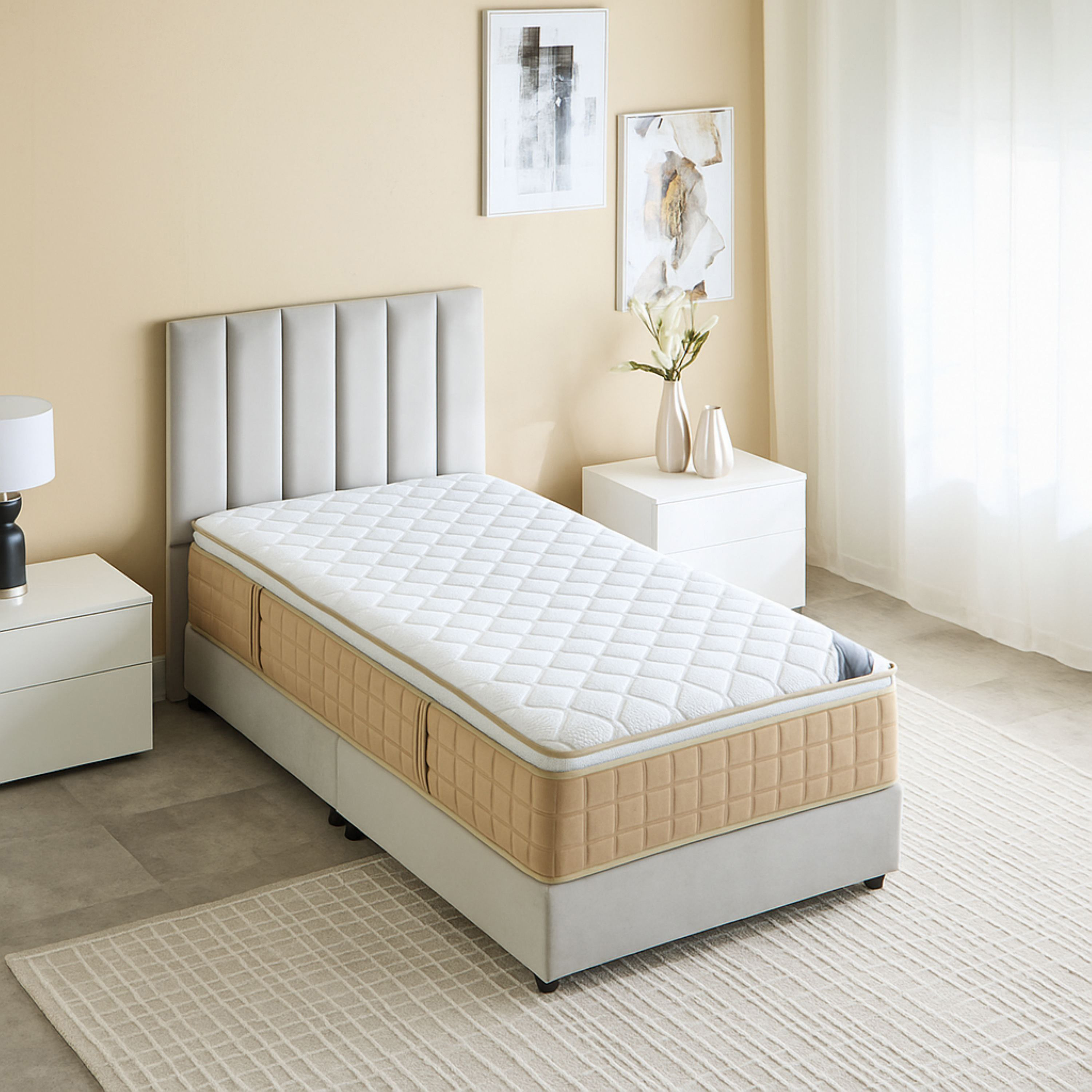 مرتبة توين بإسفنج مشكّل عالي المرونة ونوابض جيبية من آي بلاش - 120×200×30 سم-hbxfurniture-mattresses-twin-image-3