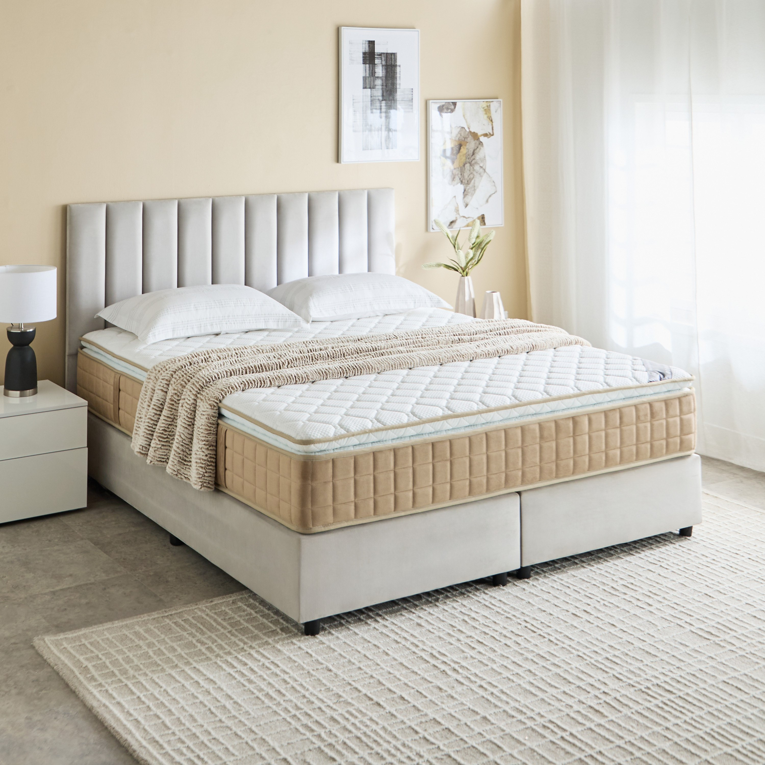 iPlush High Resilience Profiled Foam Pocket Spring Queen Mattress - 160x200x30 cm-PROMO_HB_KSA_HBX10_190925-image-8