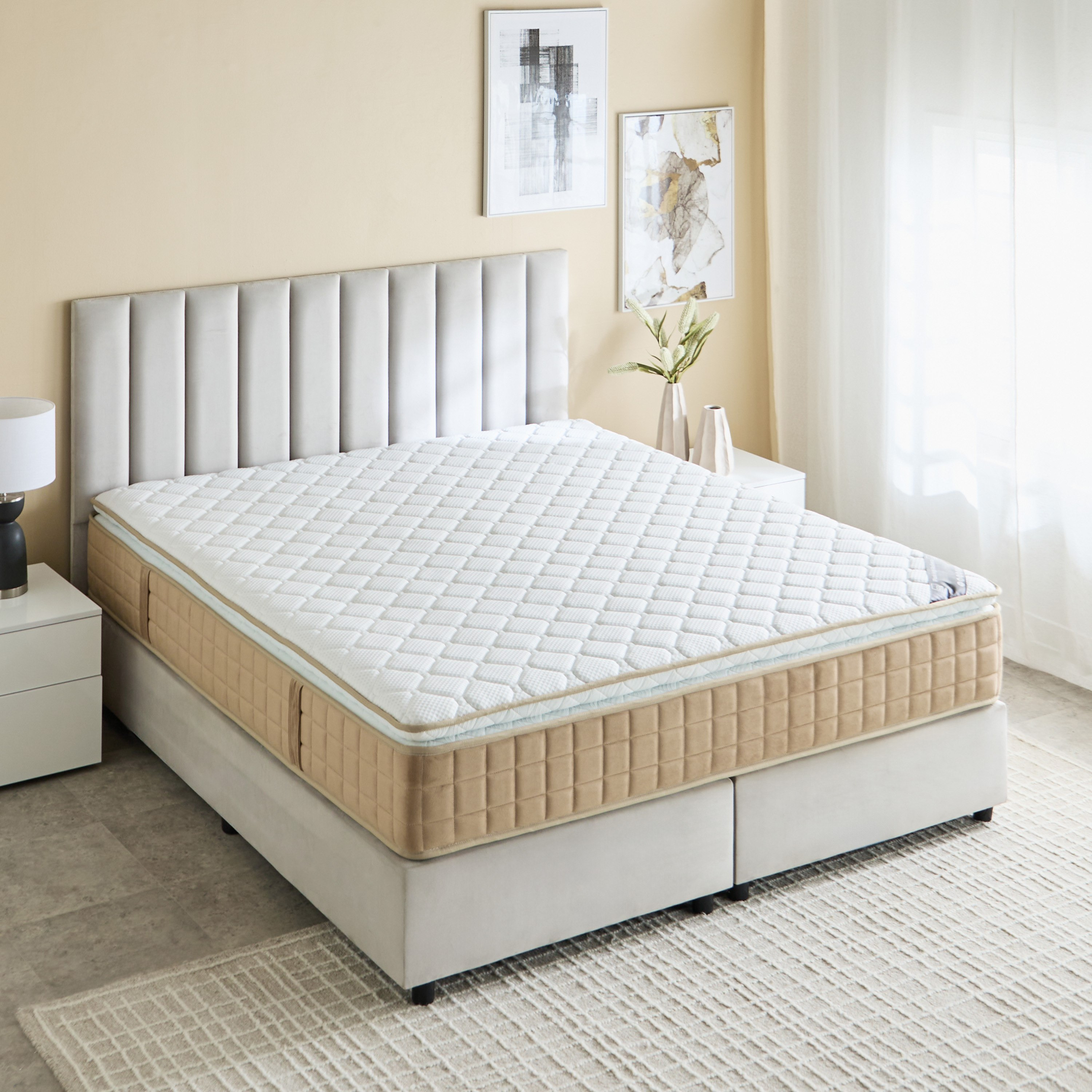 iPlush High Resilience Profiled Foam Pocket Spring Queen Mattress - 160x200x30 cm-PROMO_HB_KSA_HBX10_190925-image-3