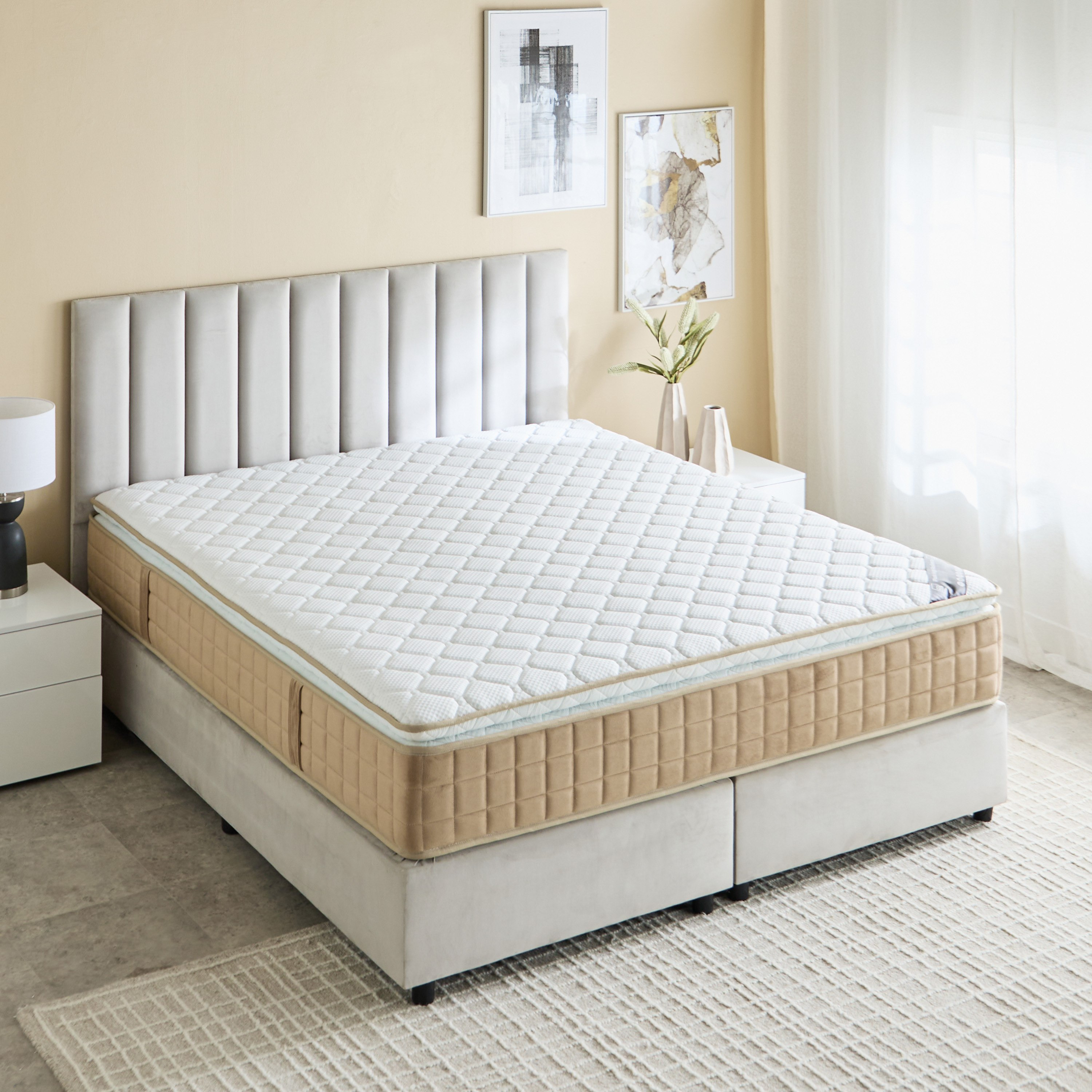 iPlush High Resilience Profiled Foam Pocket Spring King Mattress - 180x200x30 cm-hbxfurniture-mattresses-king-image-3