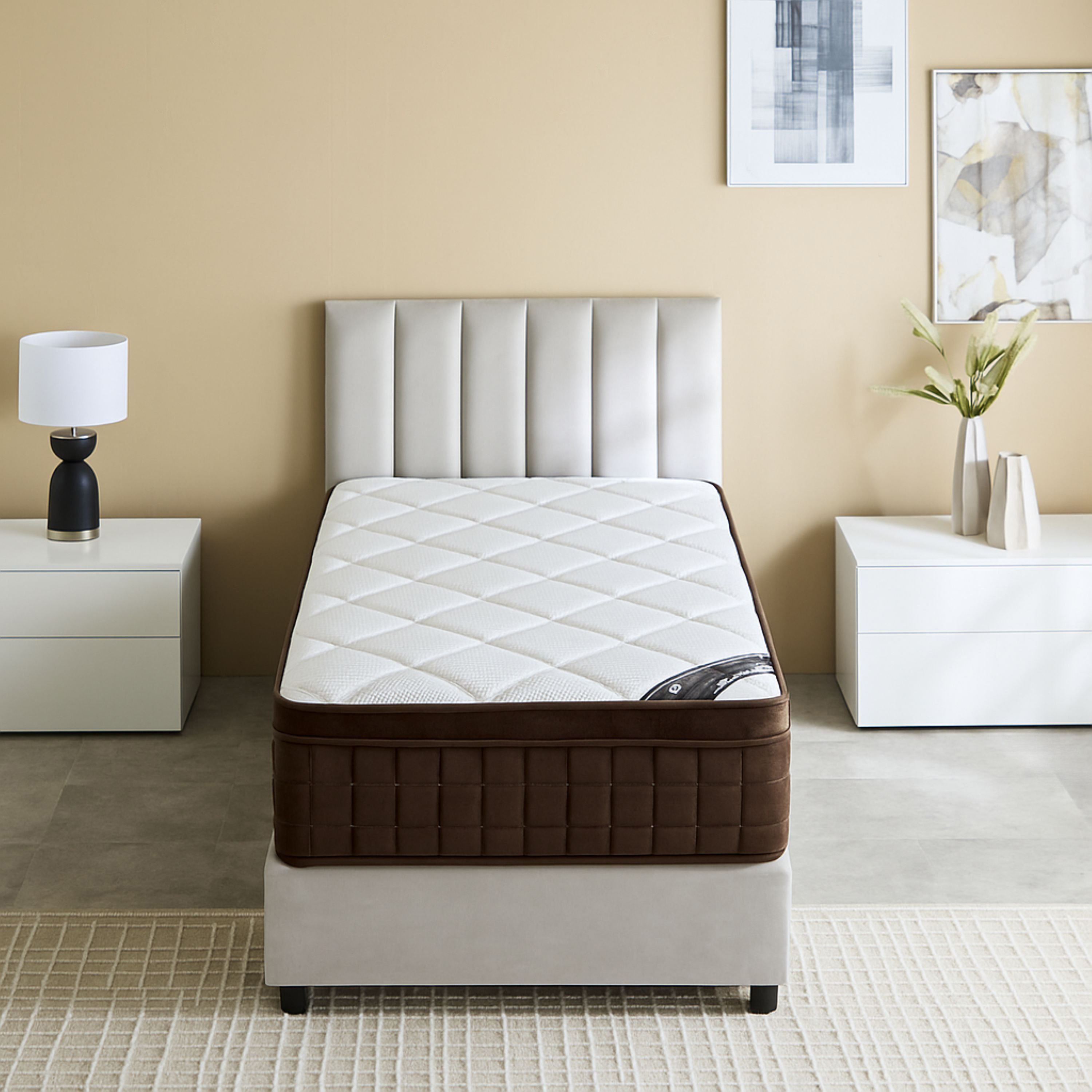 مرتبة فردية فيسكو ميموري فوم عالي المرونة بنوابض جيبية من آي جل - 90x190x30 سم-hbxfurniture-bedroom-mattresses-single-image-2