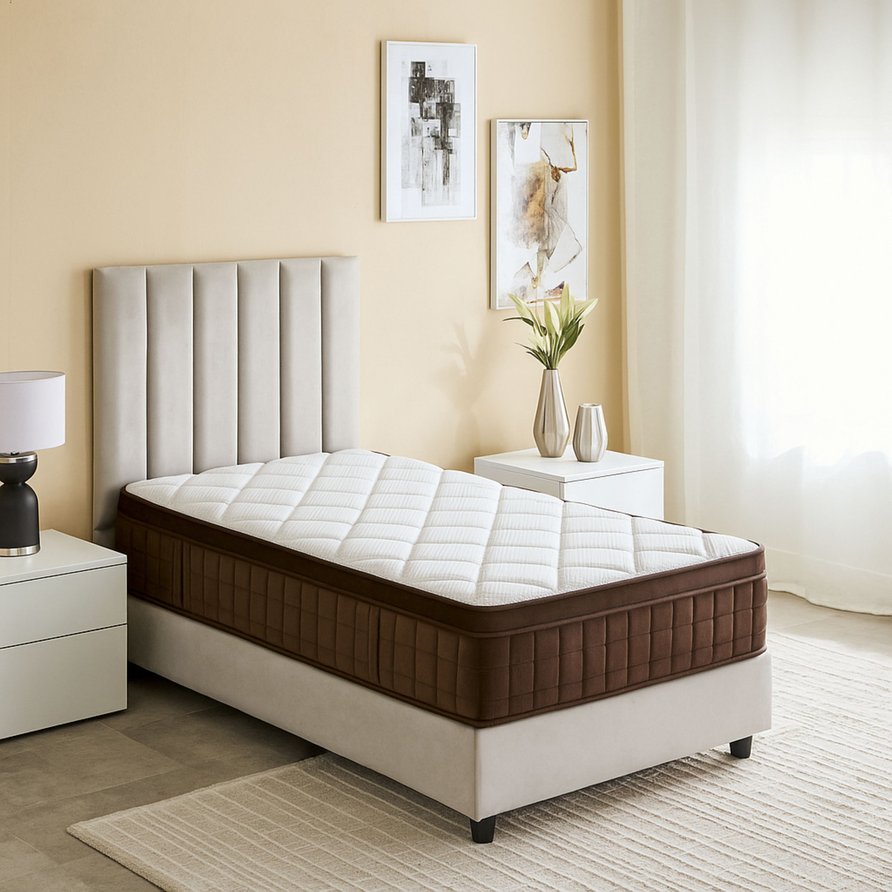 iGel High Resilience Visco Memory Foam Pocket Spring Twin Mattress - 120x200x30 cm-hbxfurniture-mattresses-twin-image-3
