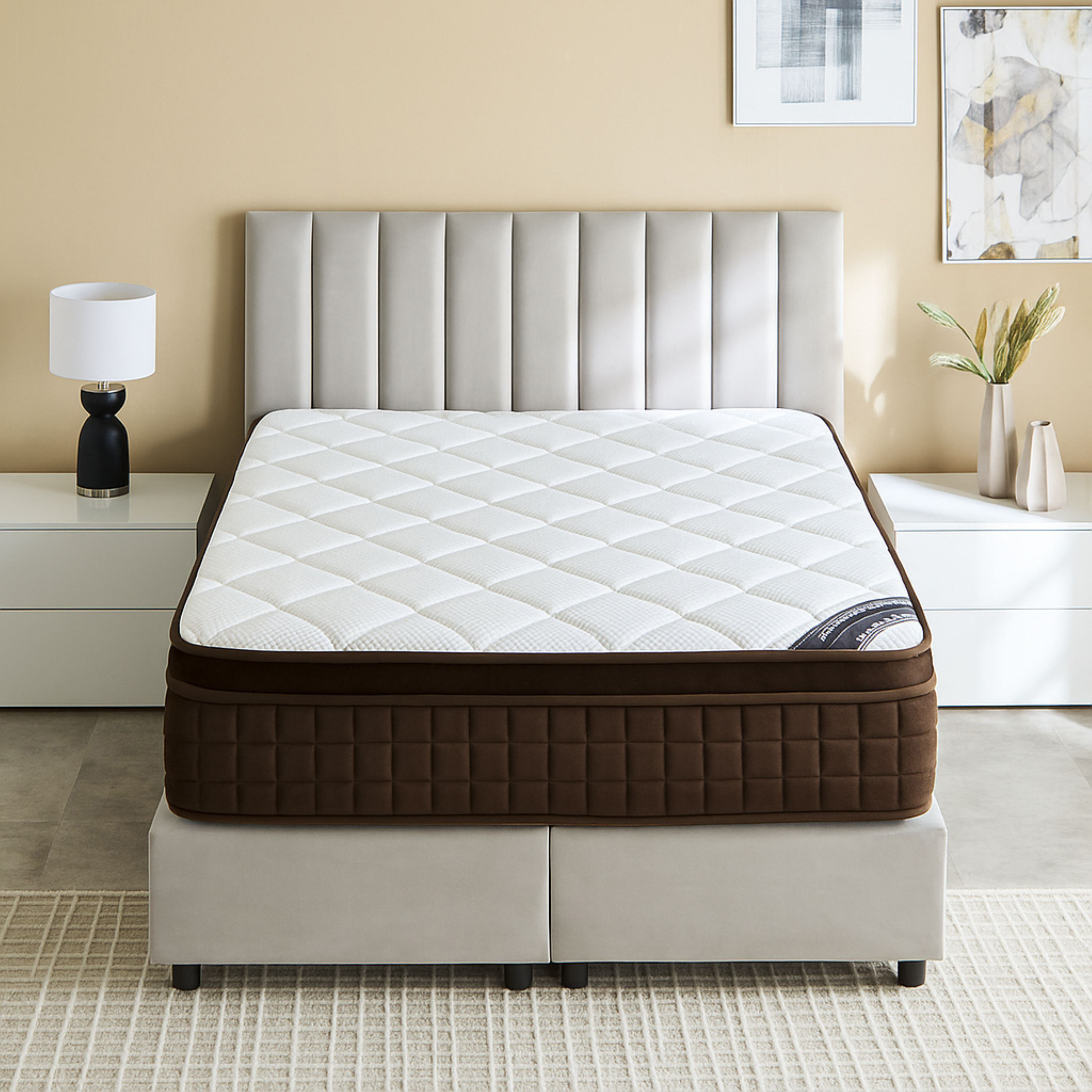 iGel High Resilience Visco Memory Foam Pocket Spring Queen Mattress - 150x200x30 cm-hbxbedroom-mattresses-queen-image-2