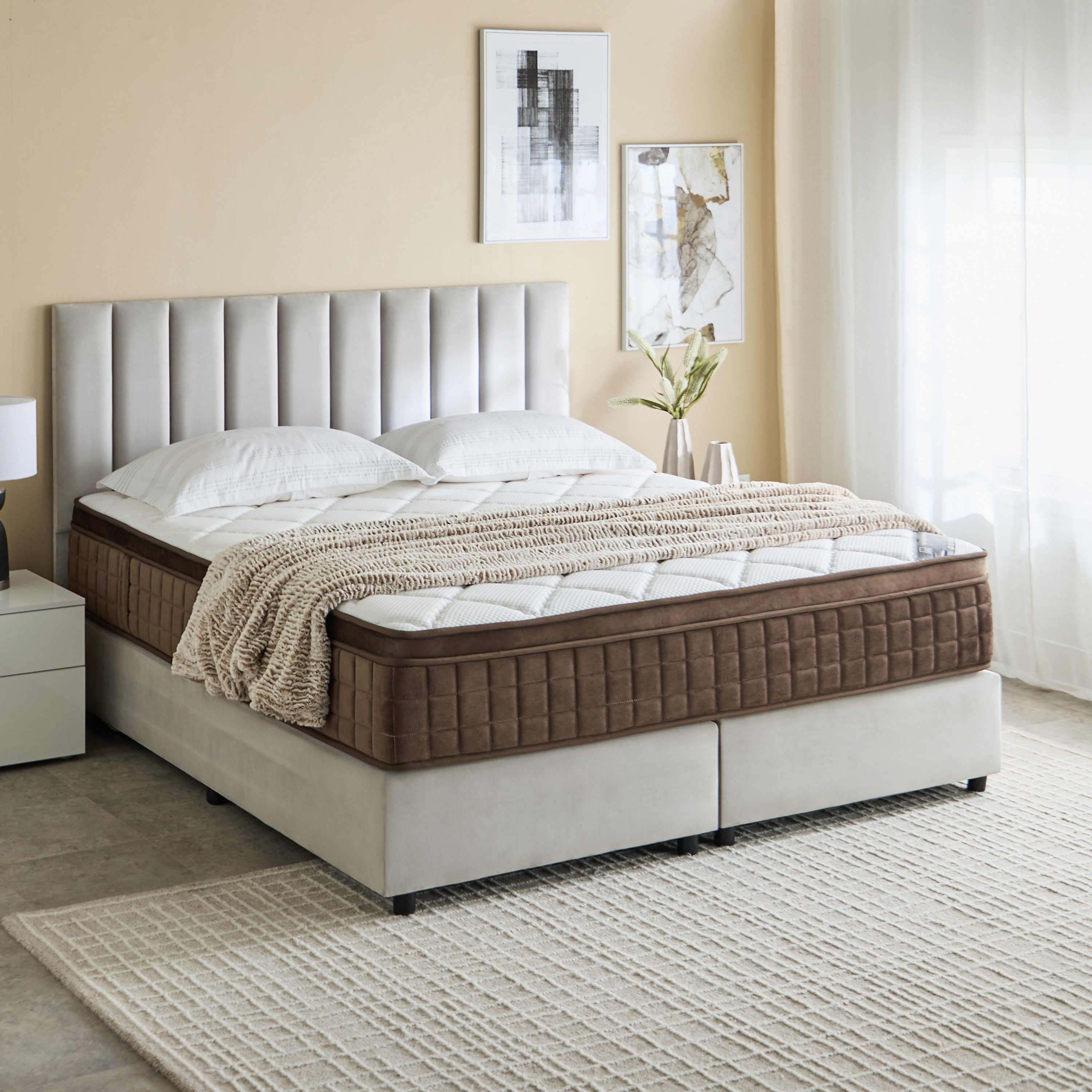 iGel High Resilience Visco Memory Foam Pocket Spring Queen Mattress - 160x200x30 cm-PROMO_HB_KSA_HBX10_190925-image-10