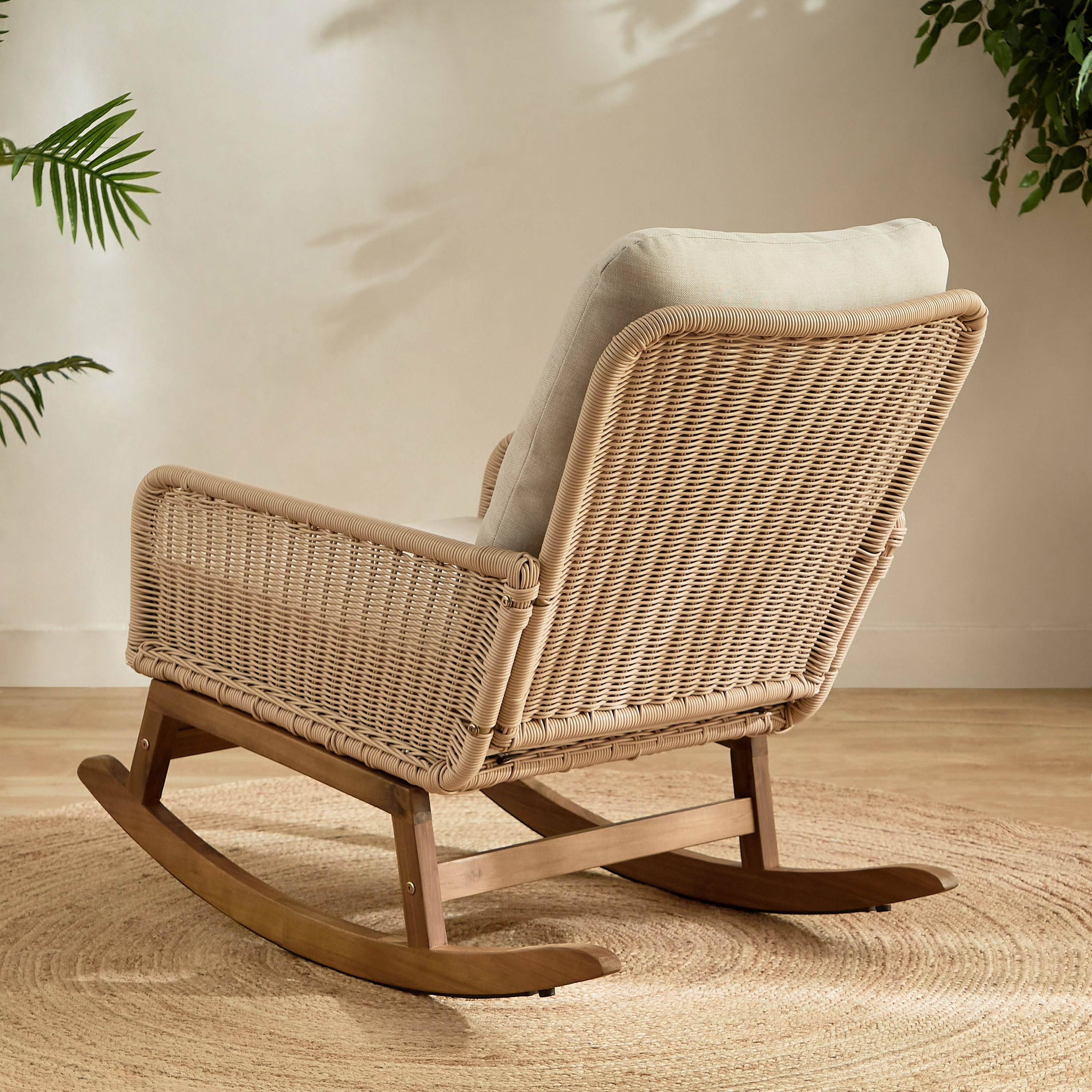 Vera Delta Outdoor Rocking Armchair with Cushion-hbxfurniture-outdoor-swingsandchairs-image-3