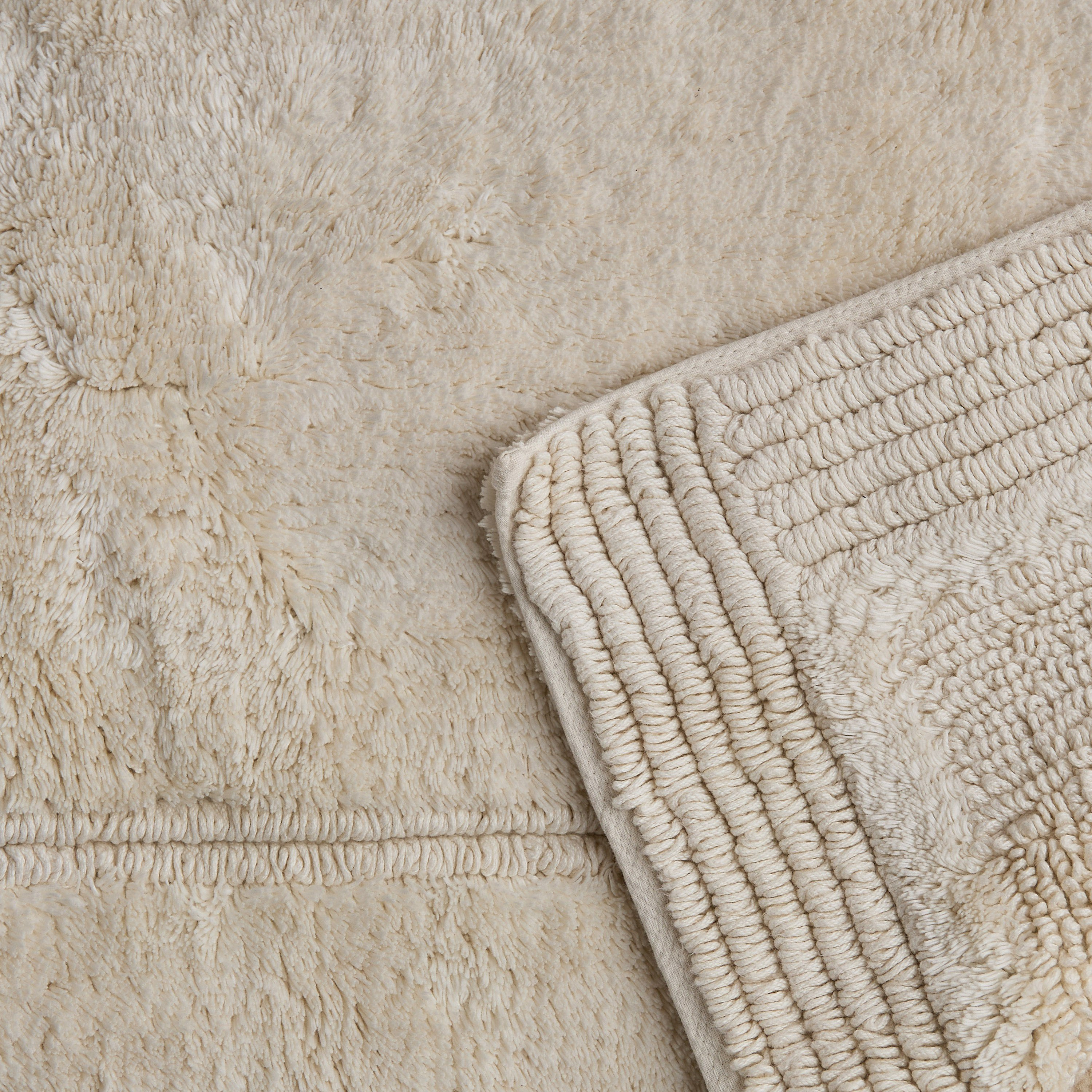 Luxy Bliss Daytona Reversible Cotton Bath Mat - 60x120 cm-hbxbedroom-floorcoverings-bathmats-image-4
