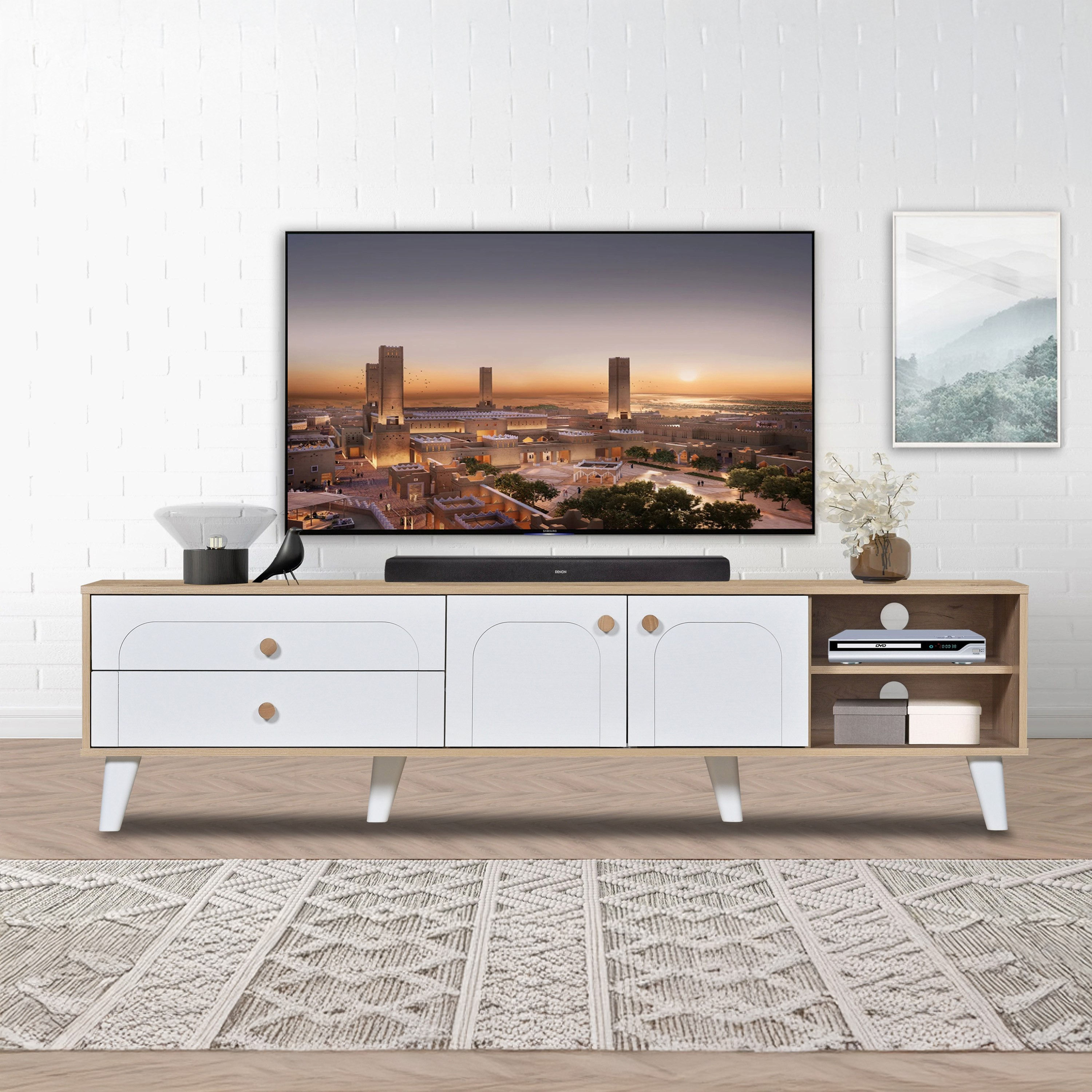 Bria 1.8 Meter Large TV Unit for TV upto 75 inches-hbxlivingroom-mediaunitsandstorage-tvunits-image-1