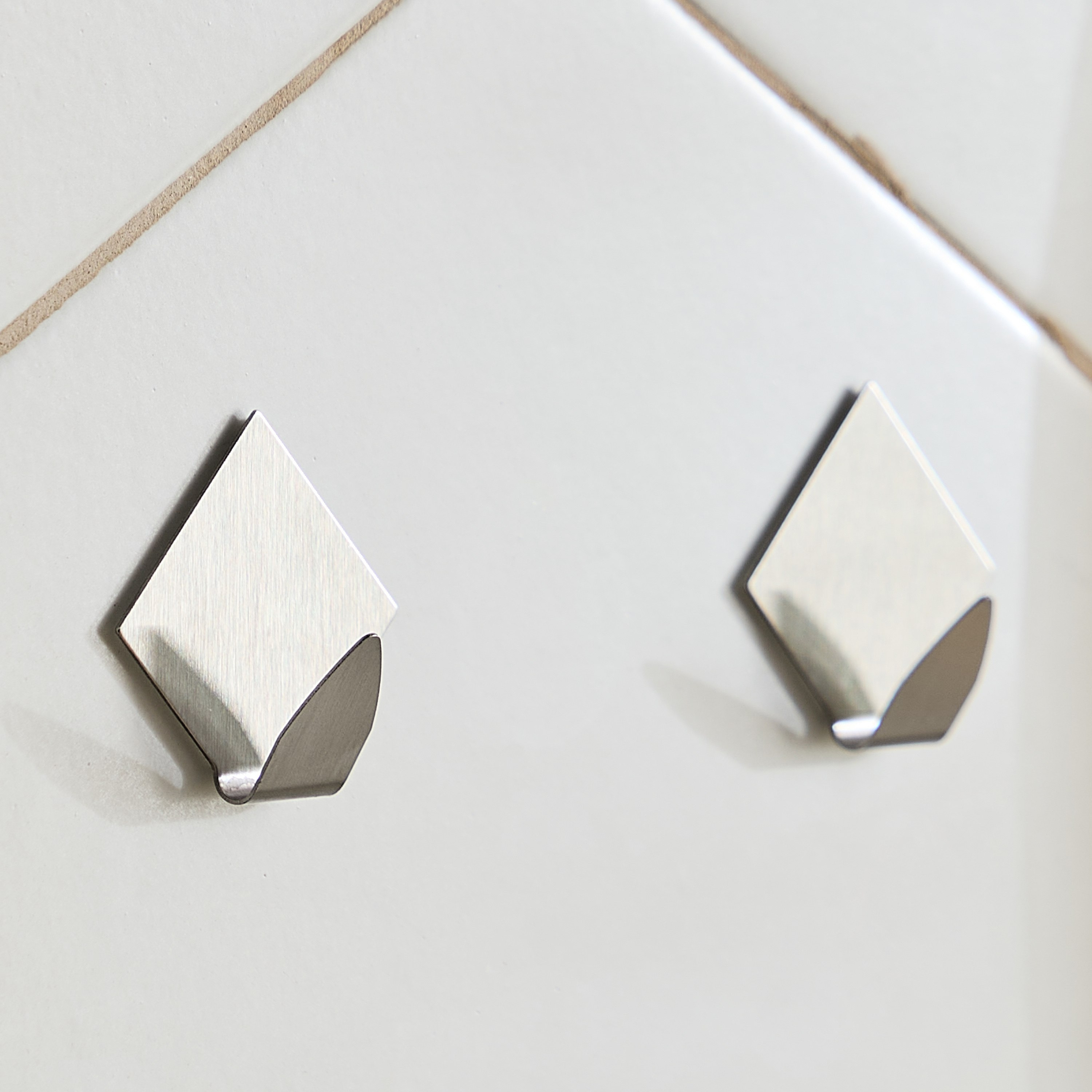 Umbra Diamond Medium Metal Hooks - Set of 2-hbxbathroom-bathaccessories-showercaddiesandwallhooks-image-1