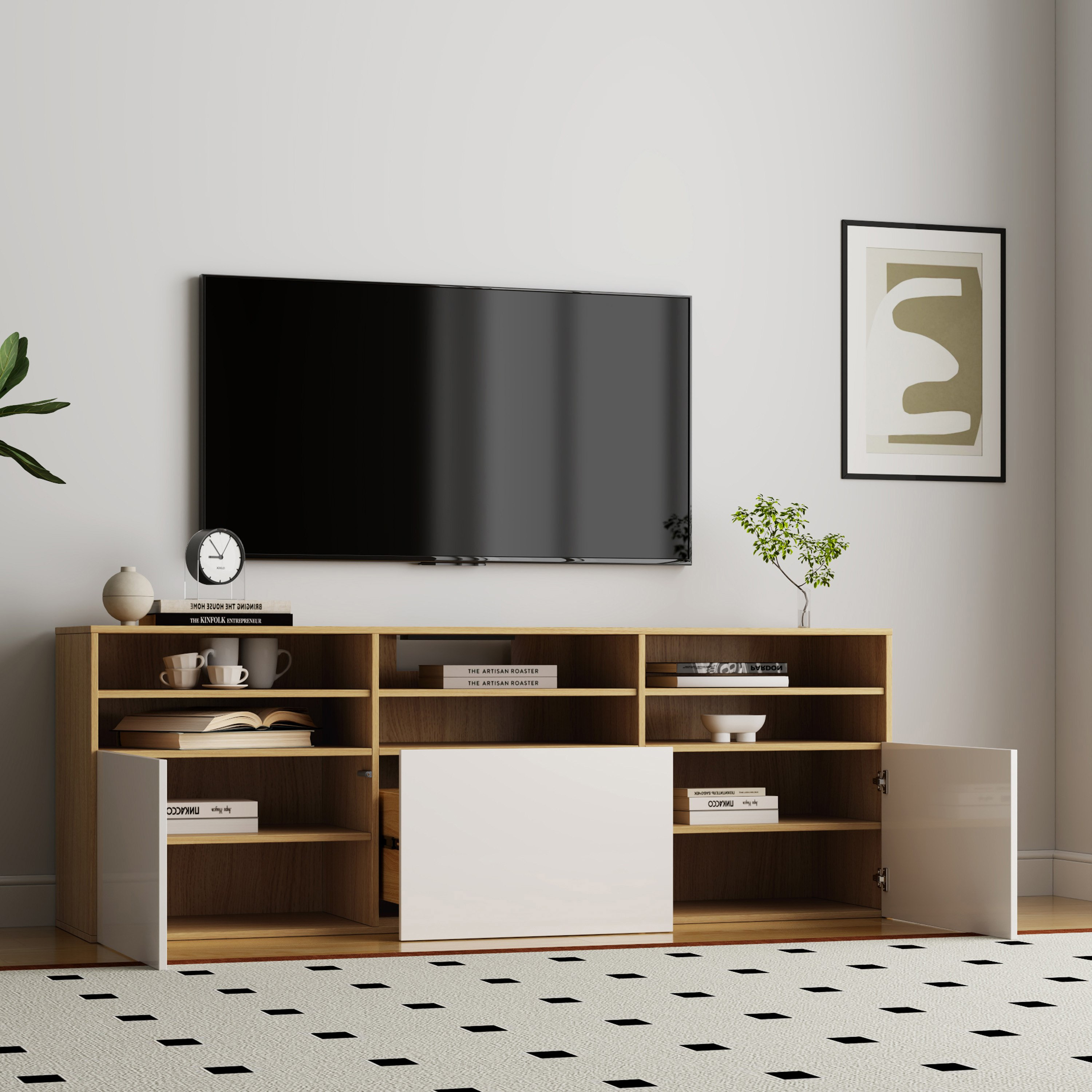 Riva Emma TV Unit for TVs upto 75 inches-hbxlivingroom-mediaunitsandstorage-tvunits-image-2