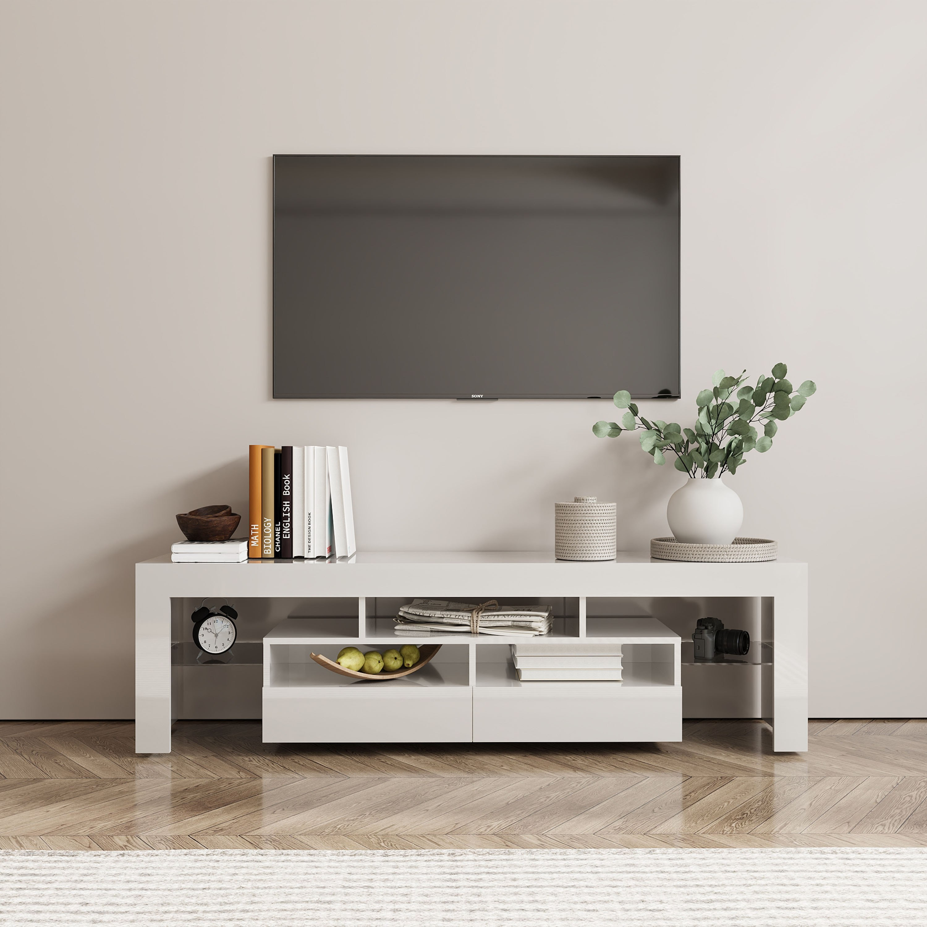 Movo Lupin Low TV Unit for TVs up to 70 inches with LED Lights-hbxlivingroom-mediaunitsandstorage-tvunits-image-6