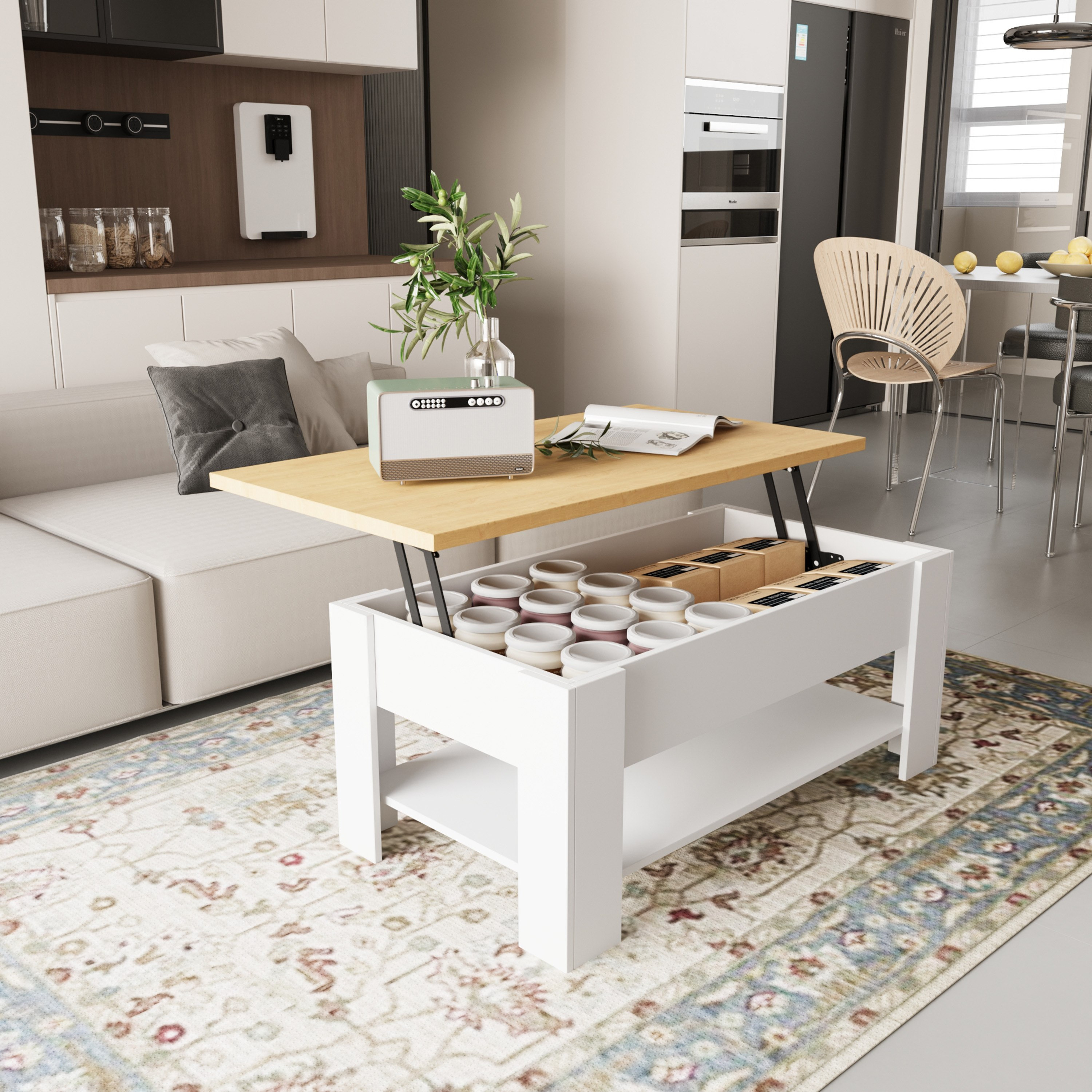 Movo Sky Lift Top Coffee Table with Storage and Shelf-hbxlivingroom-tablesandstands-coffeetables-image-1