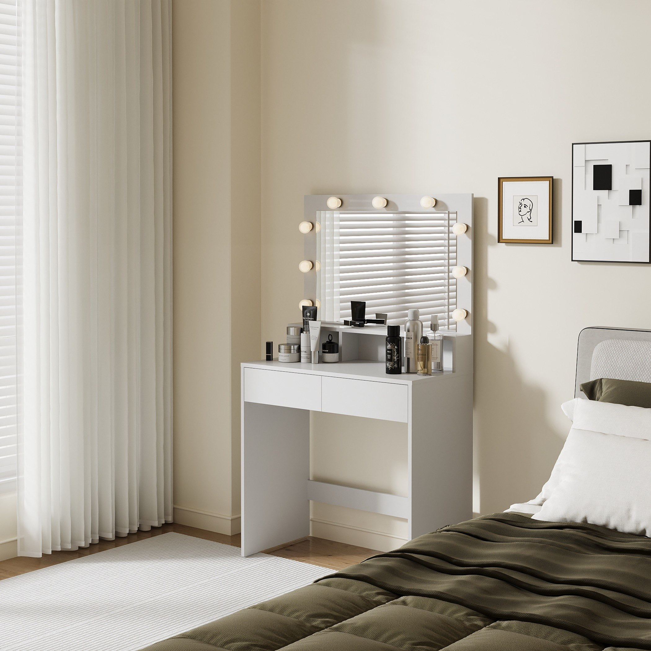 Movo Emilia Dressing Vanity Table with Mirror and Light-hbxfurniture-bedroom-dressersandmirrors-image-3
