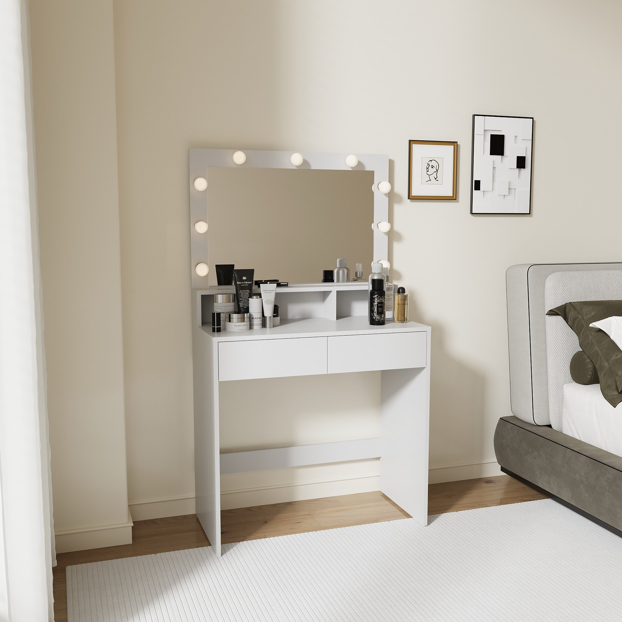Movo Emilia Dressing Vanity Table with Mirror and Light-hbxfurniture-bedroom-dressersandmirrors-image-4