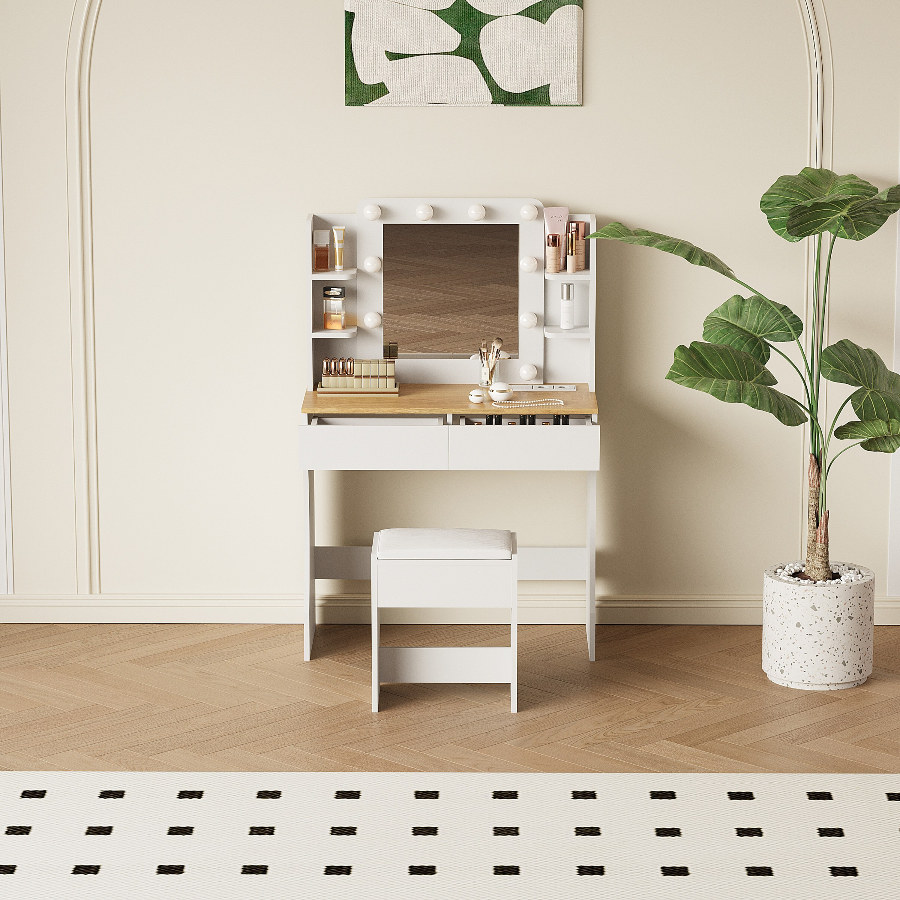تسريحة بمرايا وإضاءة ومقعد من إيا-PROMO_HB_UAE_THRESHOLD_Furniture_020426-image-1
