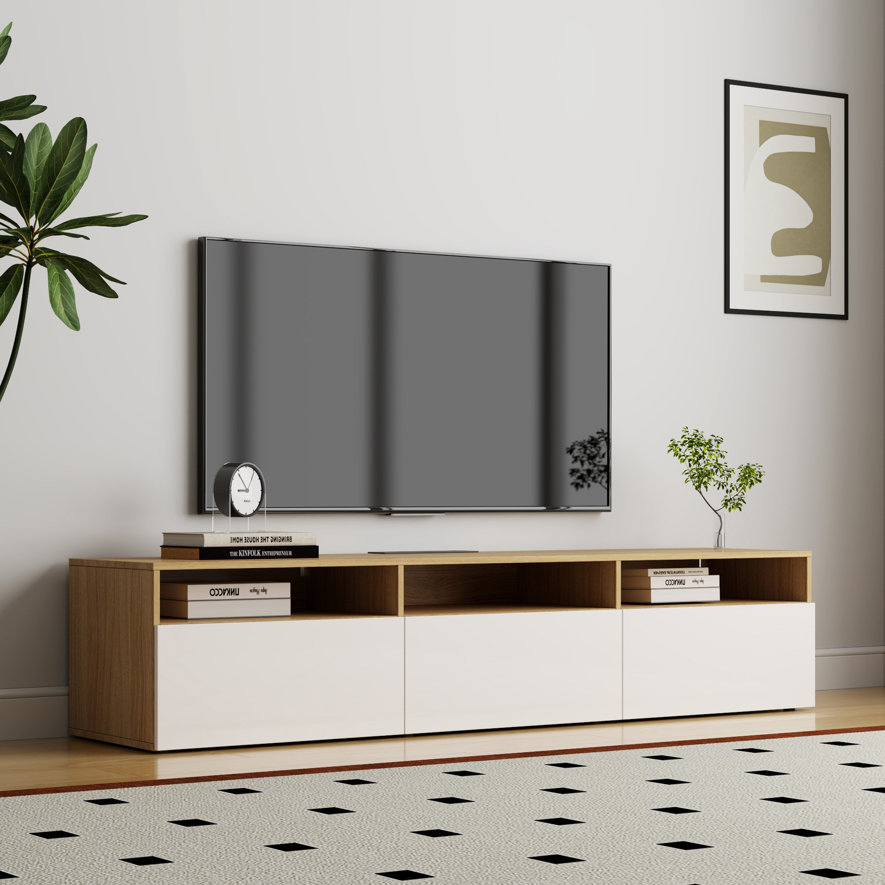 Riva Low TV Unit with Open Shelves-hbxlivingroom-mediaunitsandstorage-tvunits-image-1