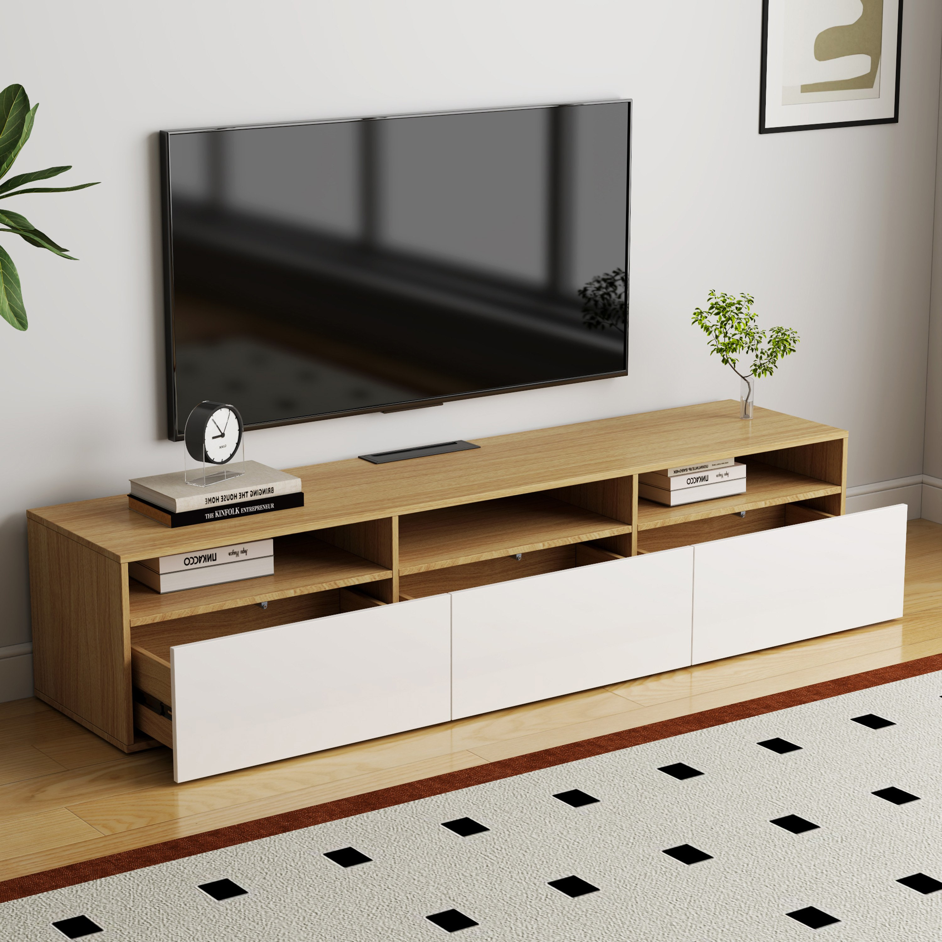 Riva Low TV Unit with Open Shelves-hbxlivingroom-mediaunitsandstorage-tvunits-image-2