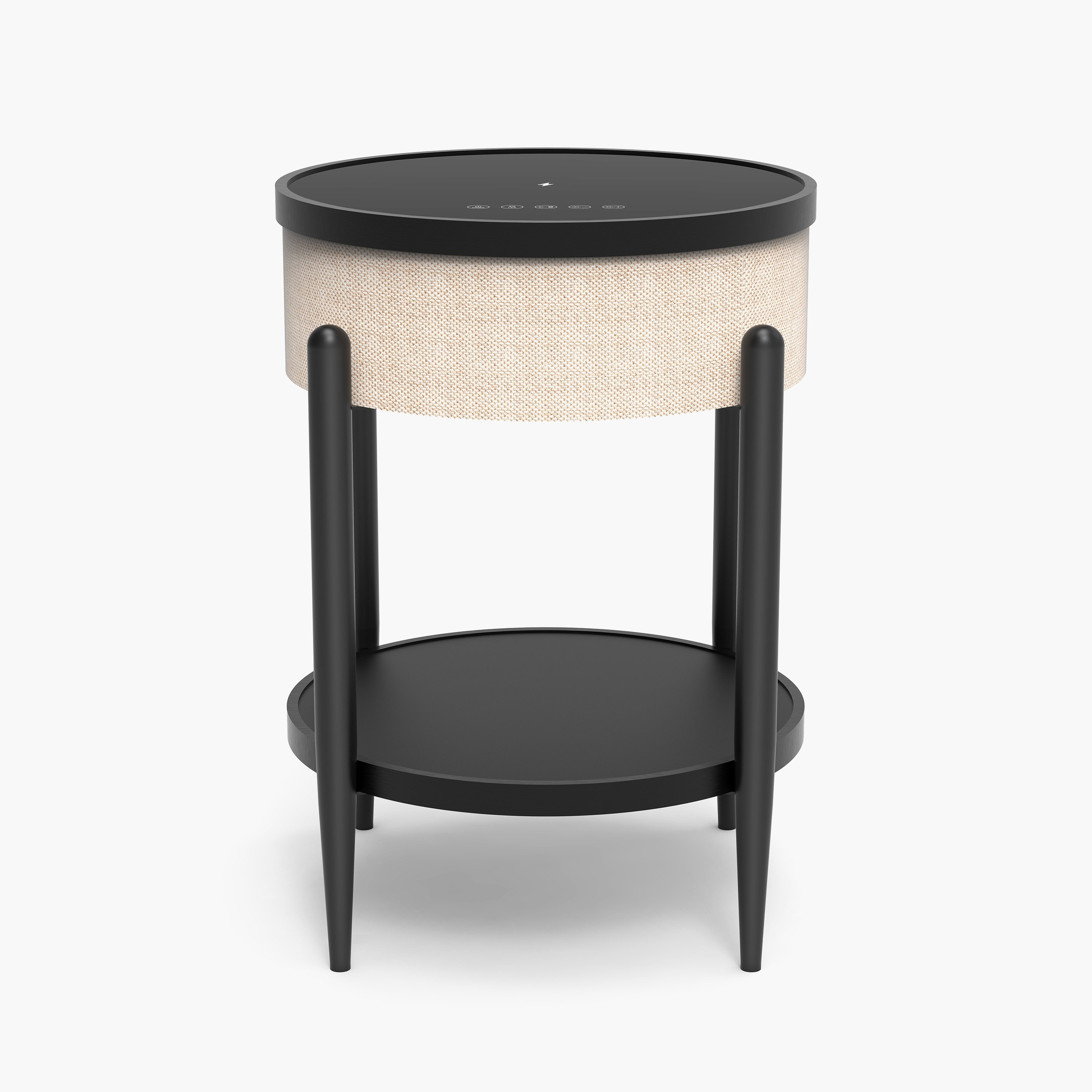 Ambre Round End Table with Bluetooth Speaker and USB Charging Port-hbxfurniture-livingroom-endtables-image-9