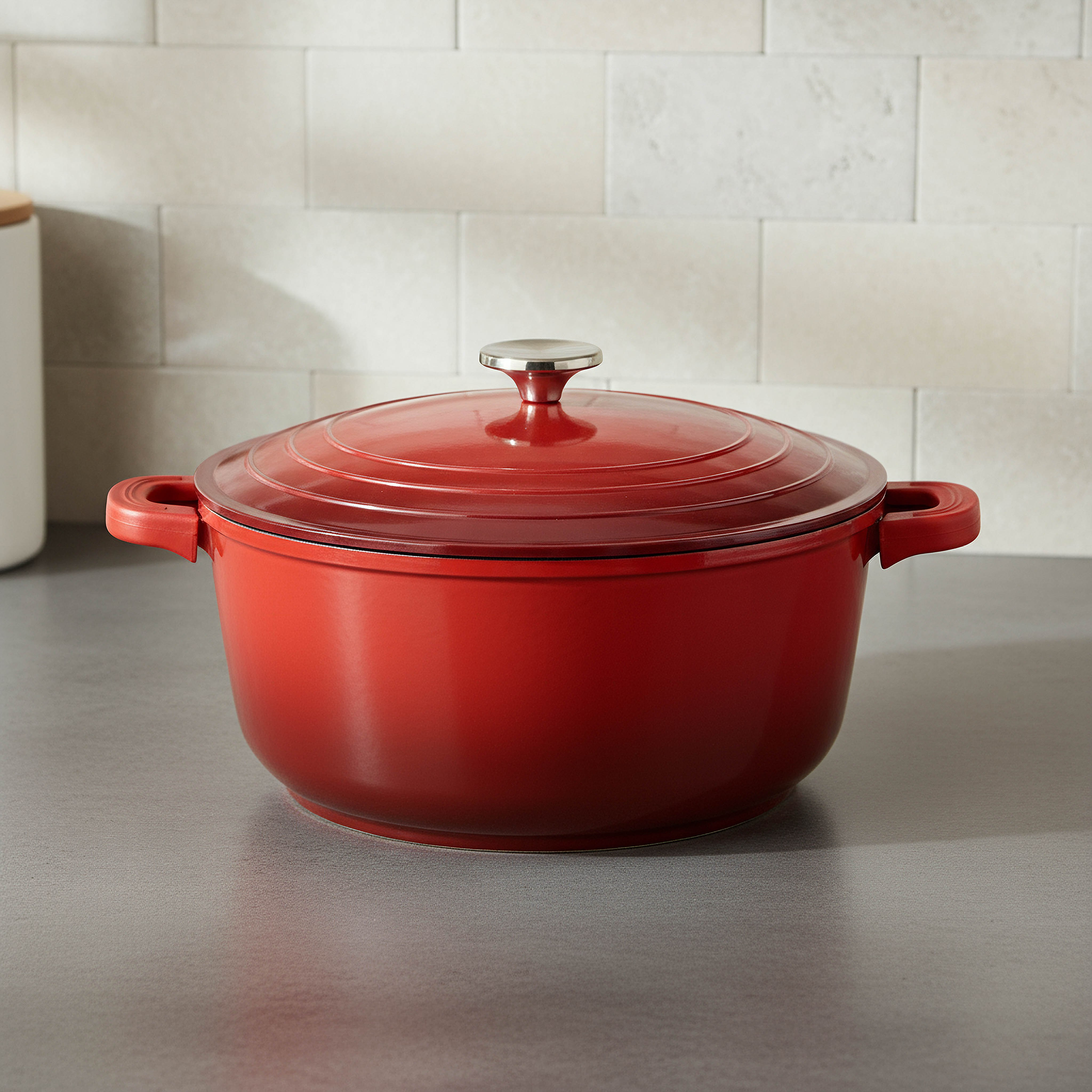 قدر من الألومنيوم المصبوب بغطاء من لا كالدا - 28 سم-hbxdecorandfurnishings-tabletop-serveware-image-1