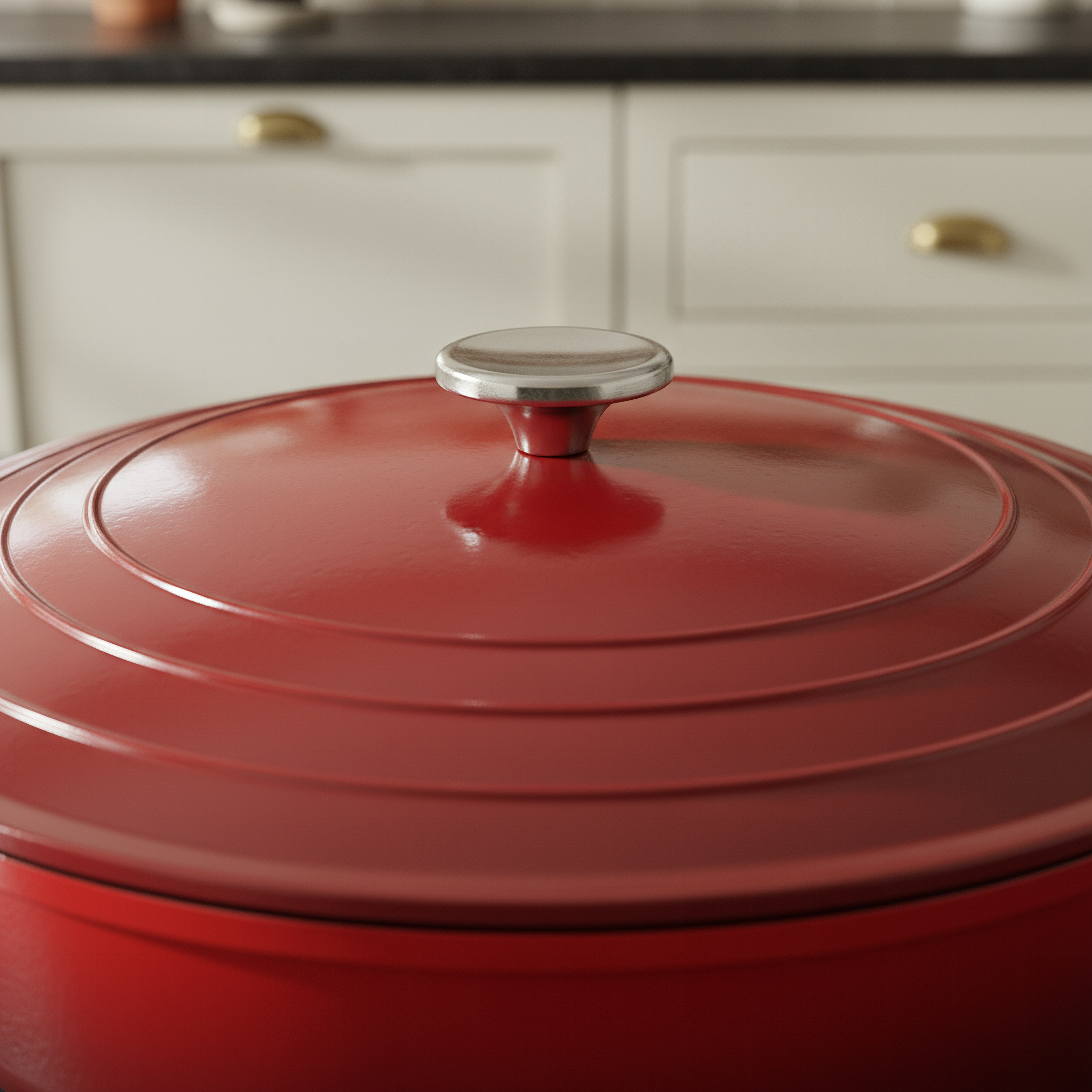 La Calda Shallow Cast Aluminium Casserole with Lid - 32 cm-hbxdecorandfurnishings-tabletop-serveware-image-2